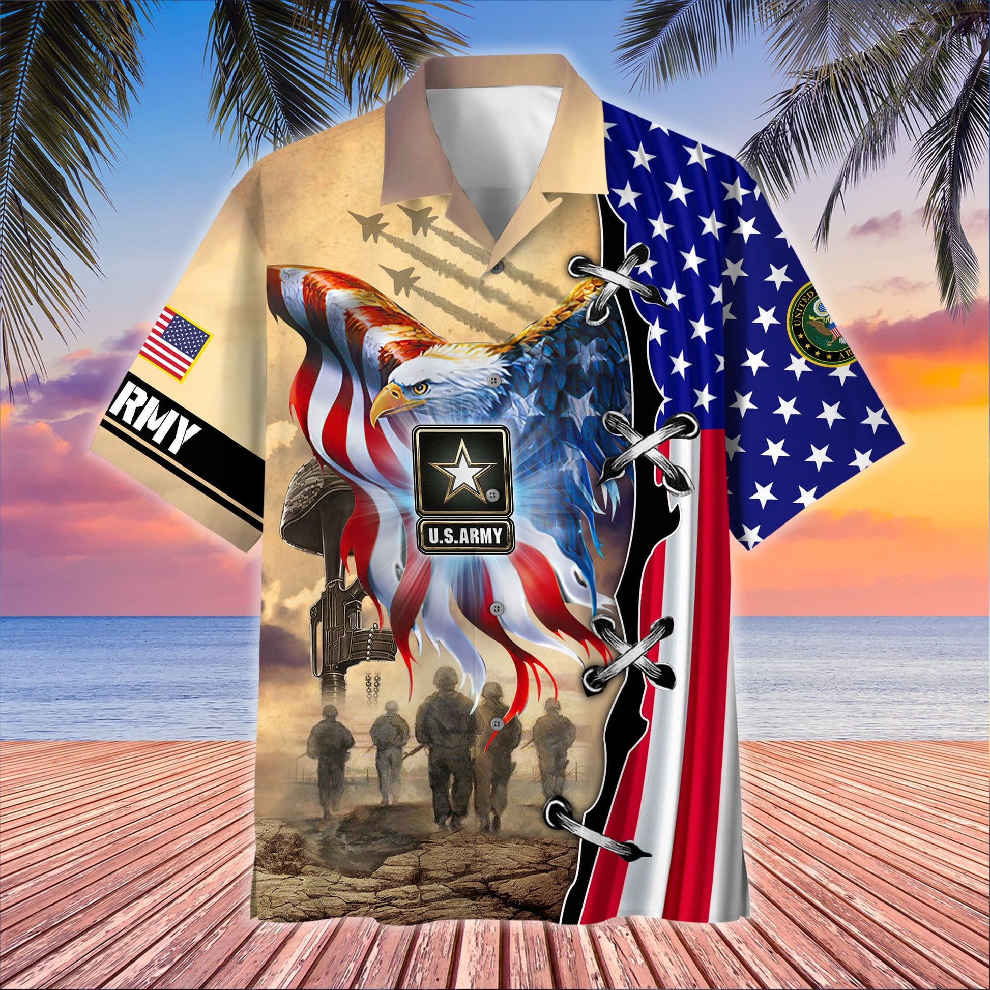 Premium Honoring All Who Served US Veteran Hawaii Shirt APVC140703