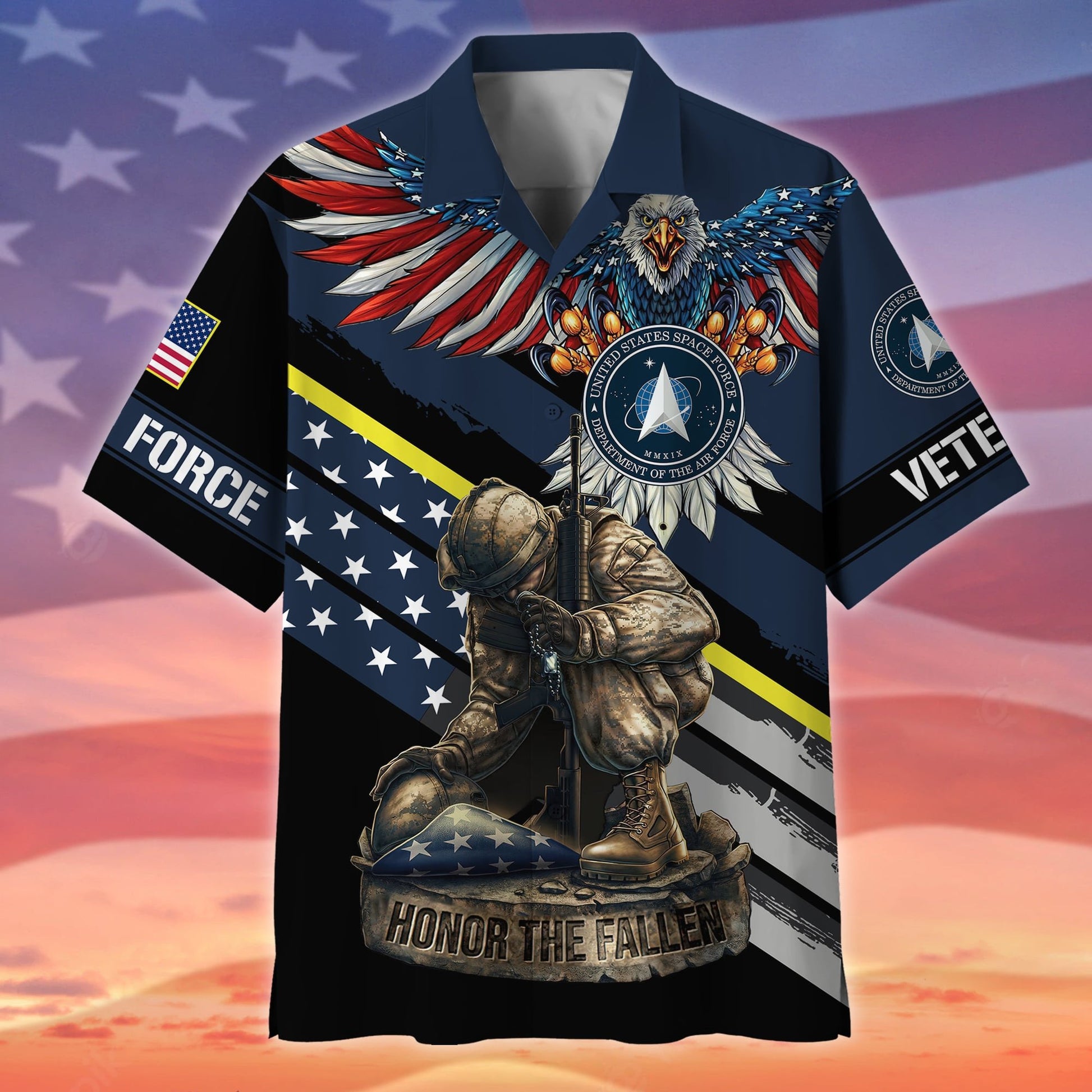 Premium Honor The Fallen US Veteran Hawaii Shirt NPVC150501