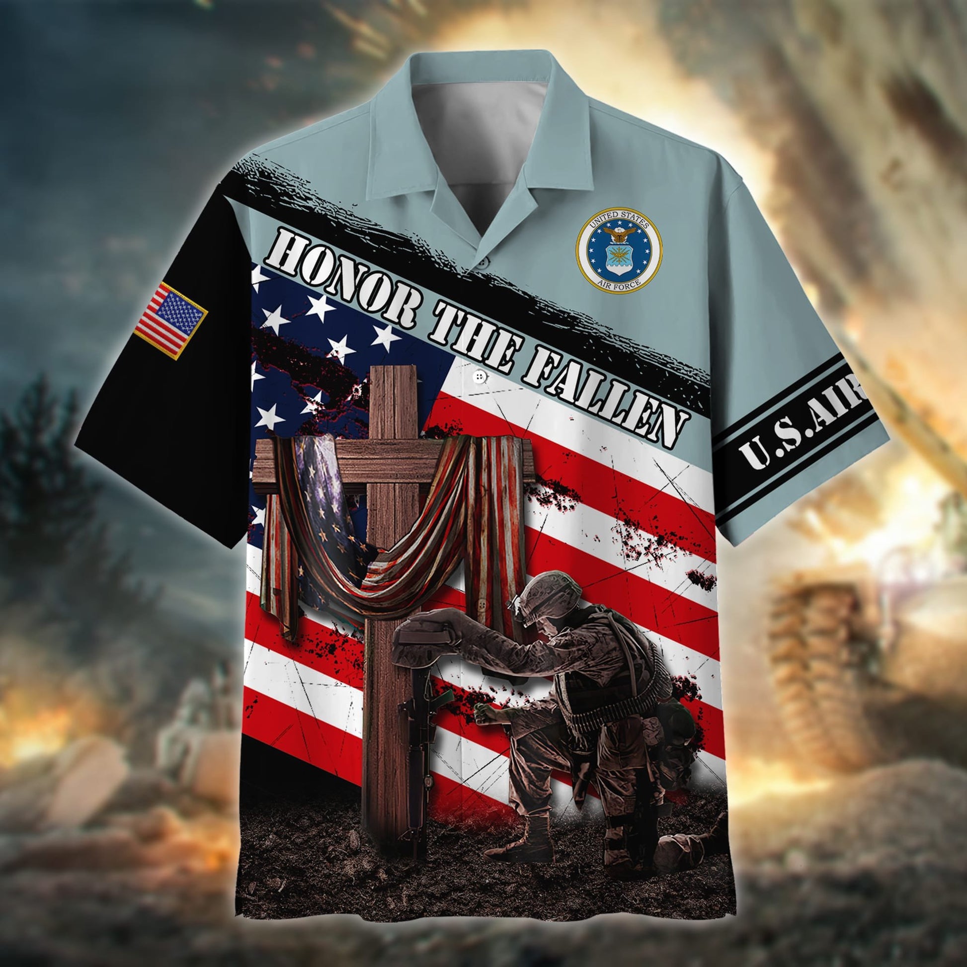 Premium Honor The Fallen US Veteran Hawaii Shirt NPVC160303