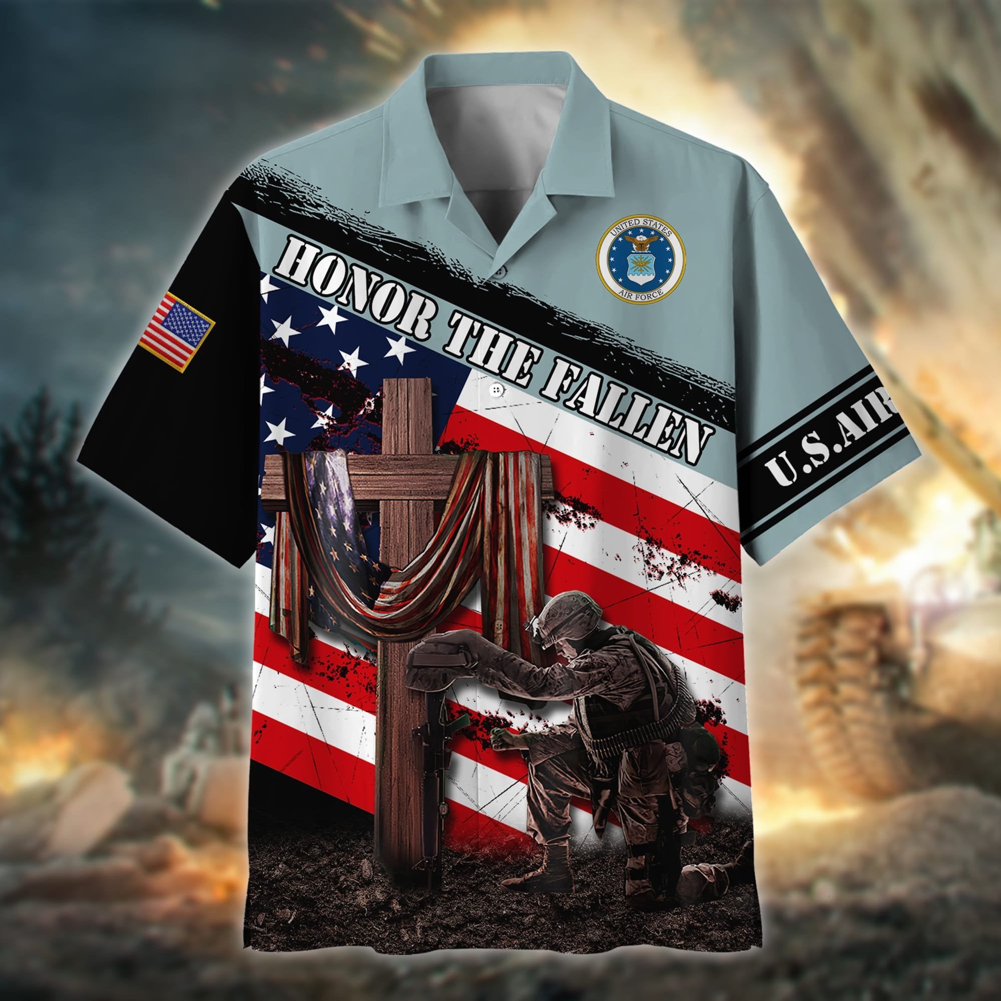 Premium Honor The Fallen US Veteran Hawaii Shirt NPVC160303
