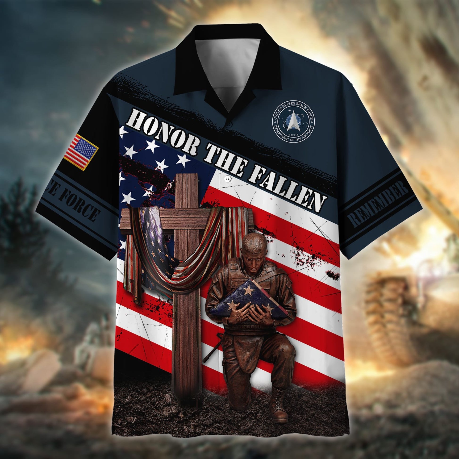 Premium Honor The Fallen US Veteran Polo And Hawaii Shirt NPVC220202