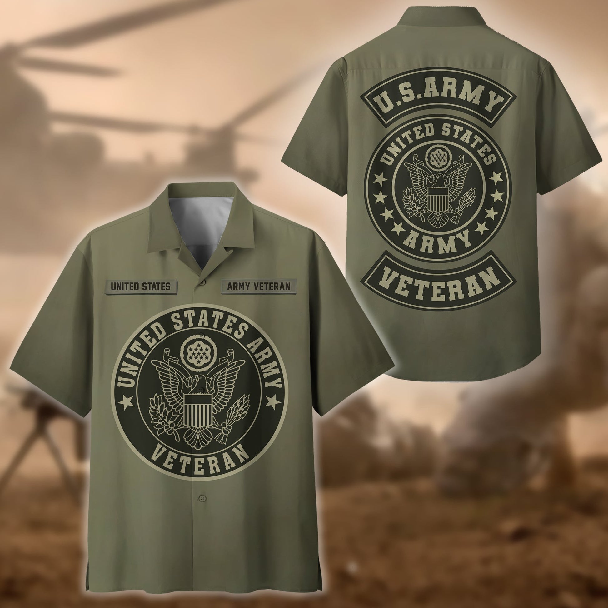 Premium Proudly Served US Veteran Hawaii Shirt NPVC190503