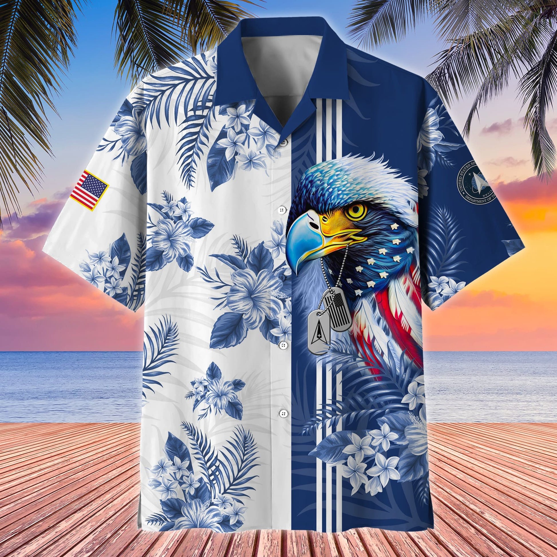 Premium Eagle US Veteran Hawaii Shirt NPVC150601