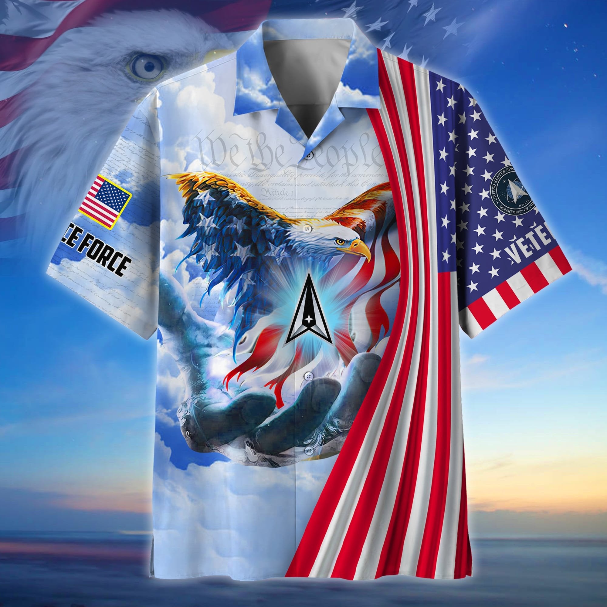 Premium American Pride US Veteran Hawaii Shirt NPVC290501