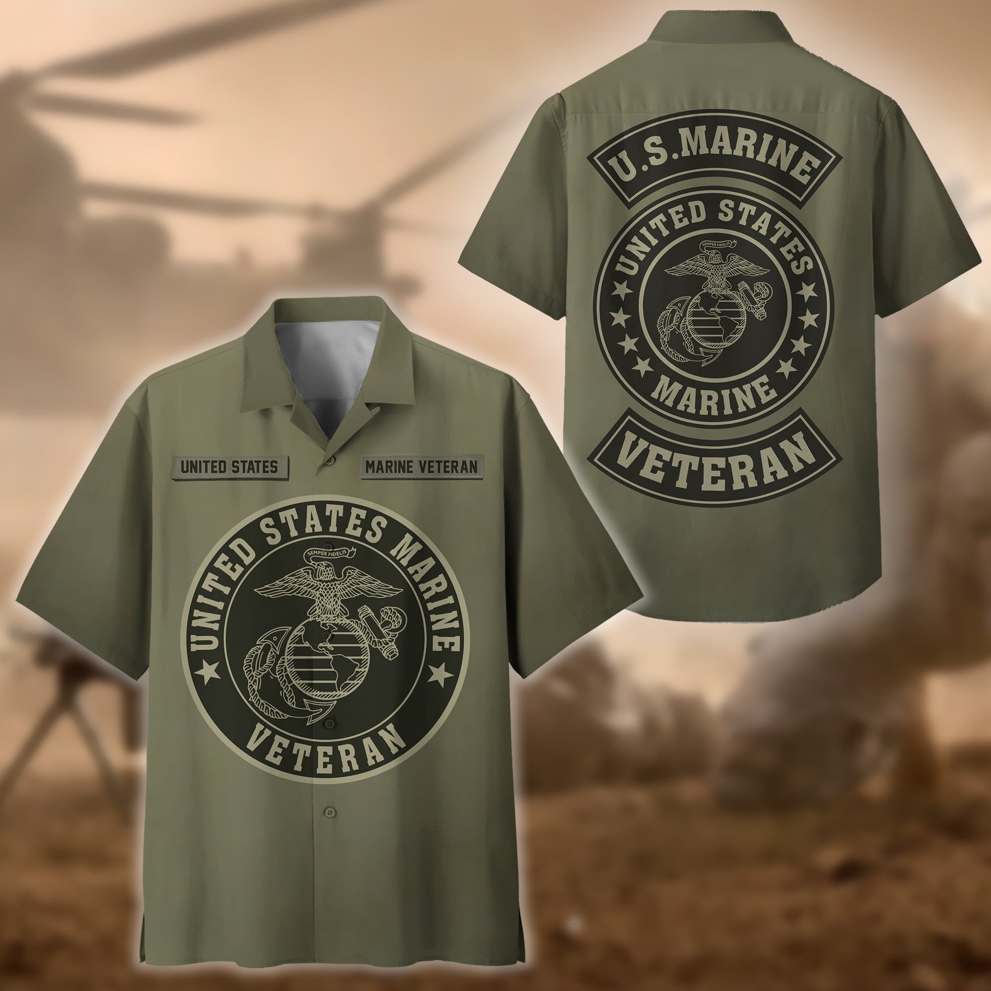 Premium Proudly Served US Veteran Hawaii Shirt NPVC190503