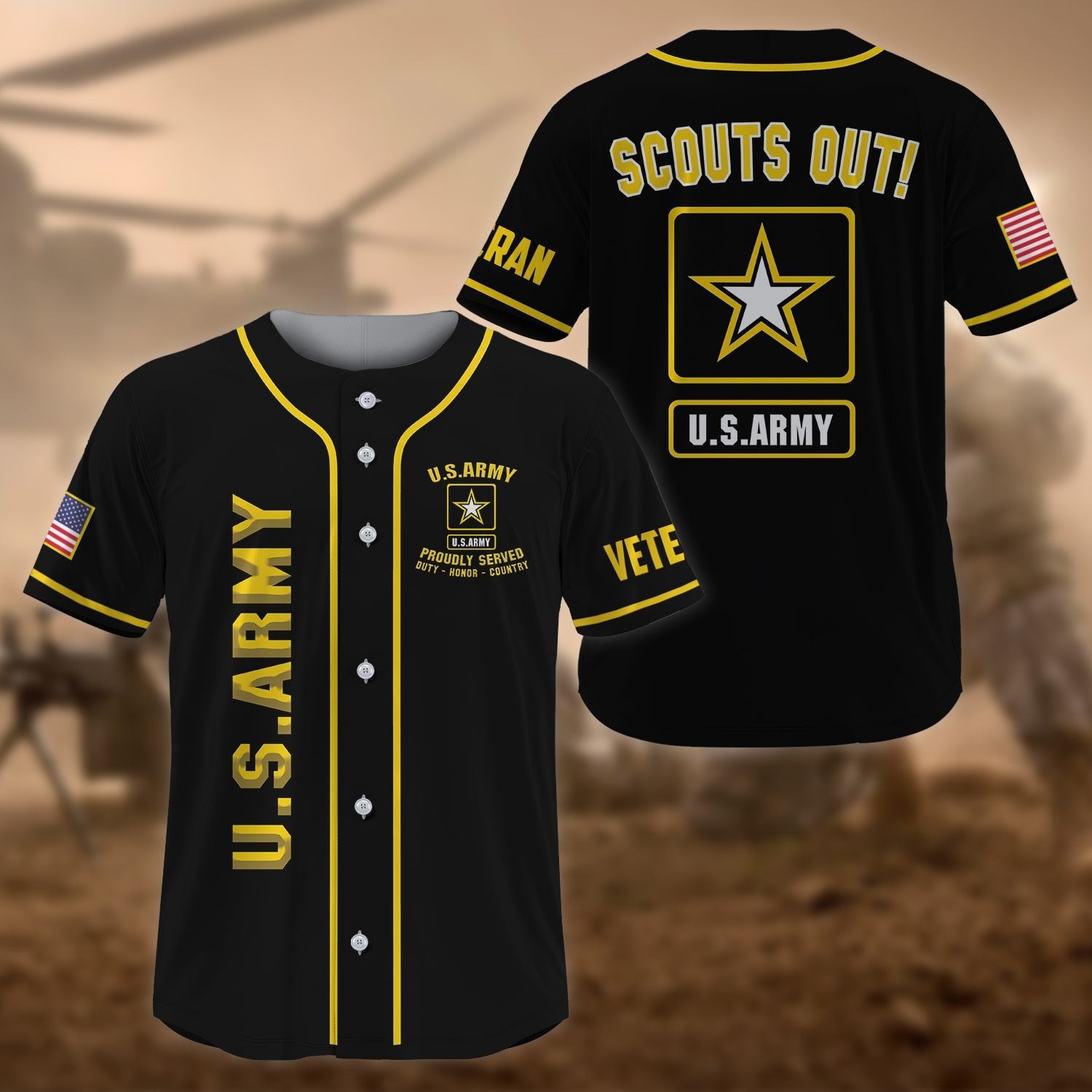Premium US Veteran Baseball Jersey NPVC270201