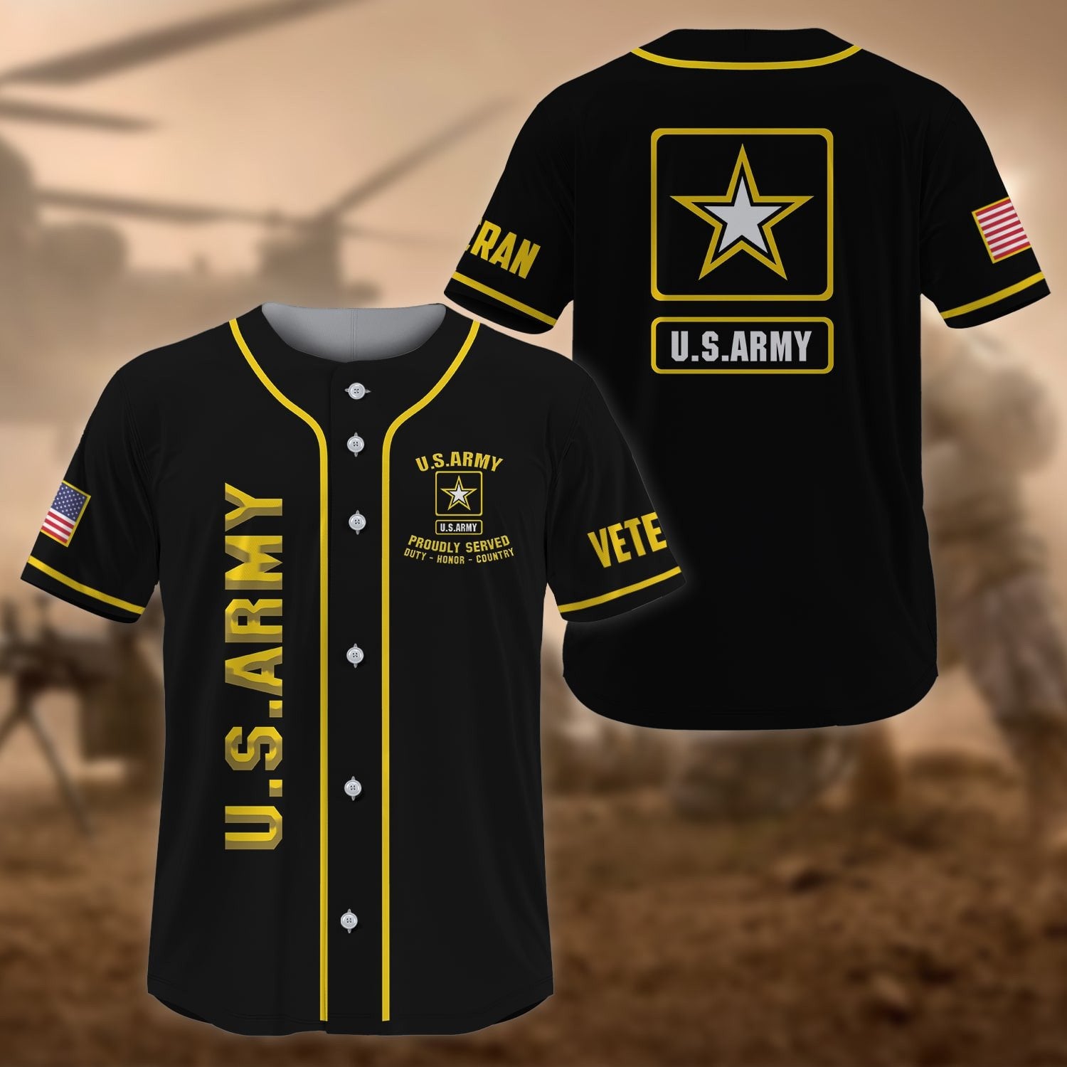Premium US Veteran Baseball Jersey NPVC270201