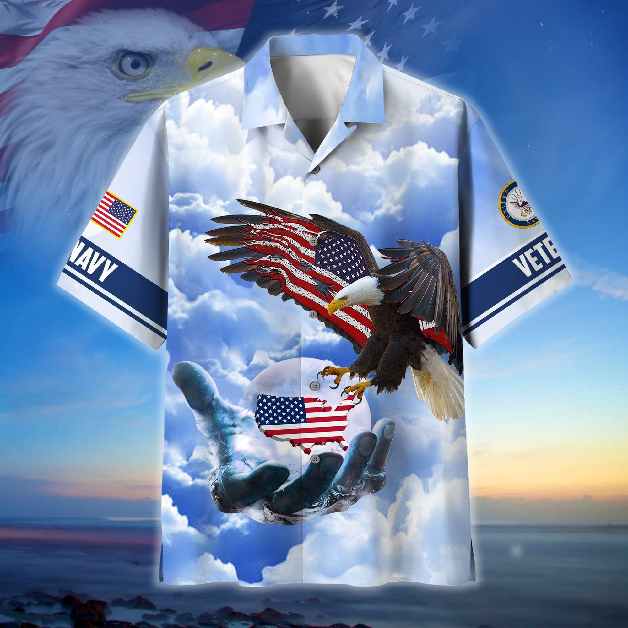 Premium American Pride US Veteran Hawaii Shirt NPVC290504