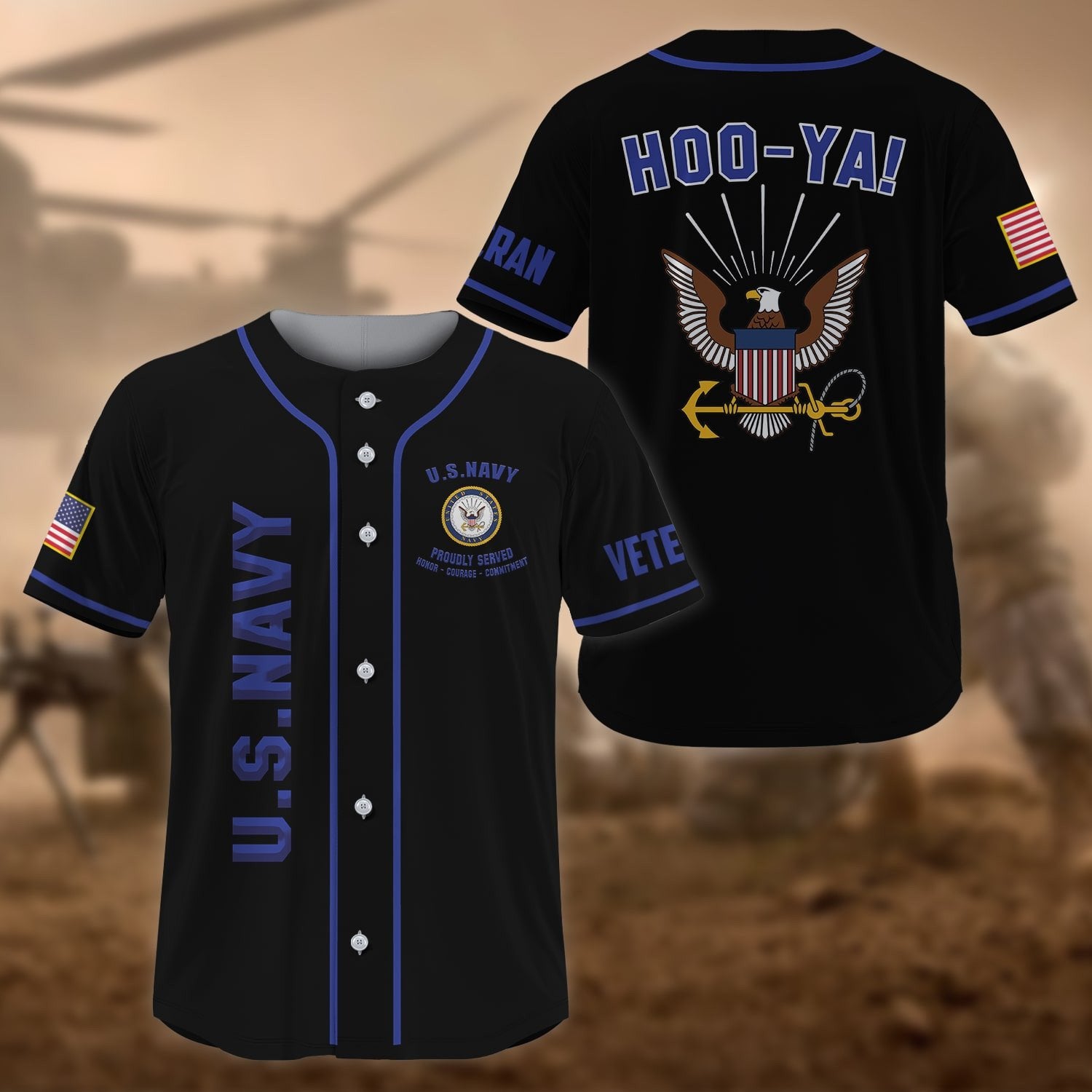 Premium US Veteran Baseball Jersey NPVC270201