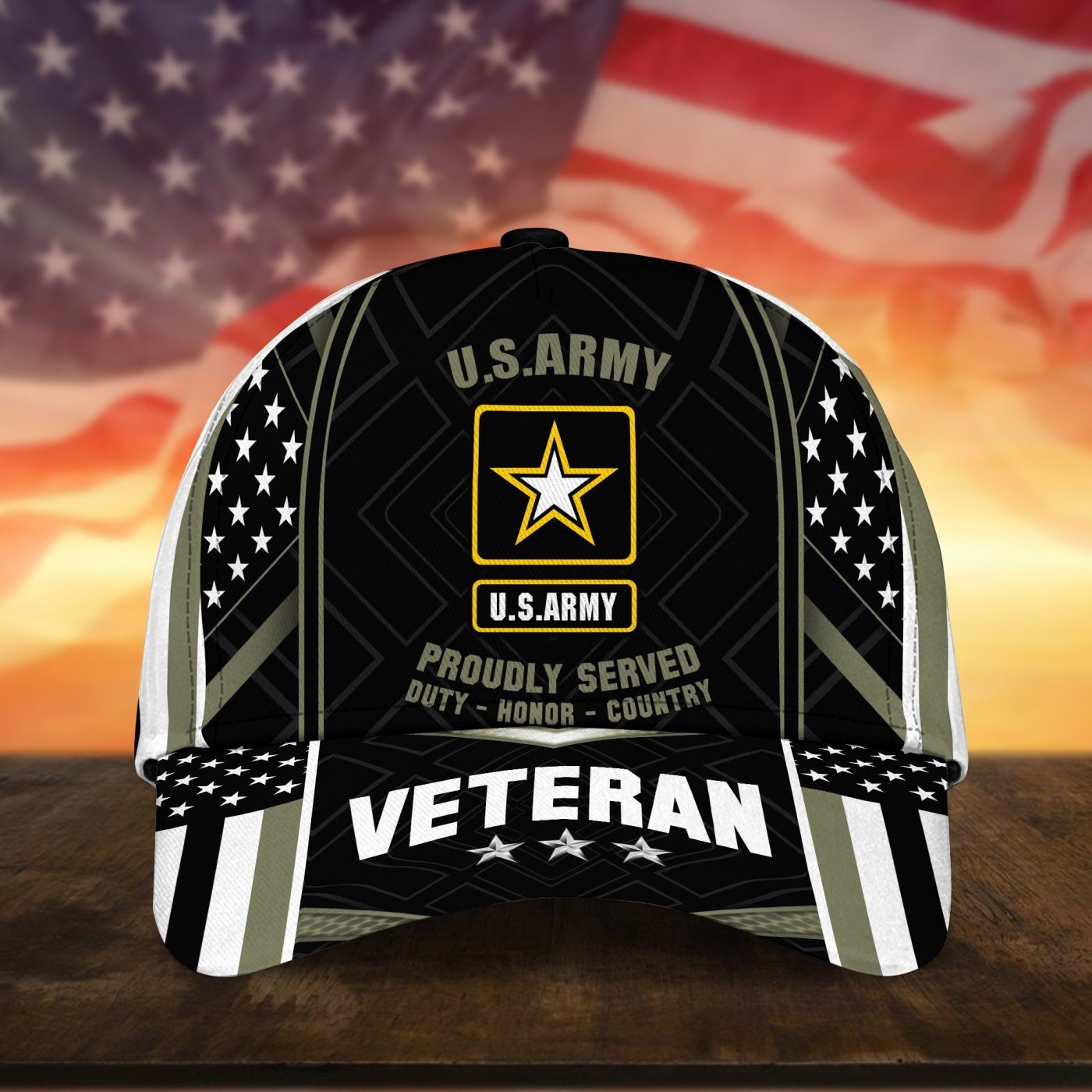 Premium U.S Multiple Service Veteran 3D Cap NPVC260403