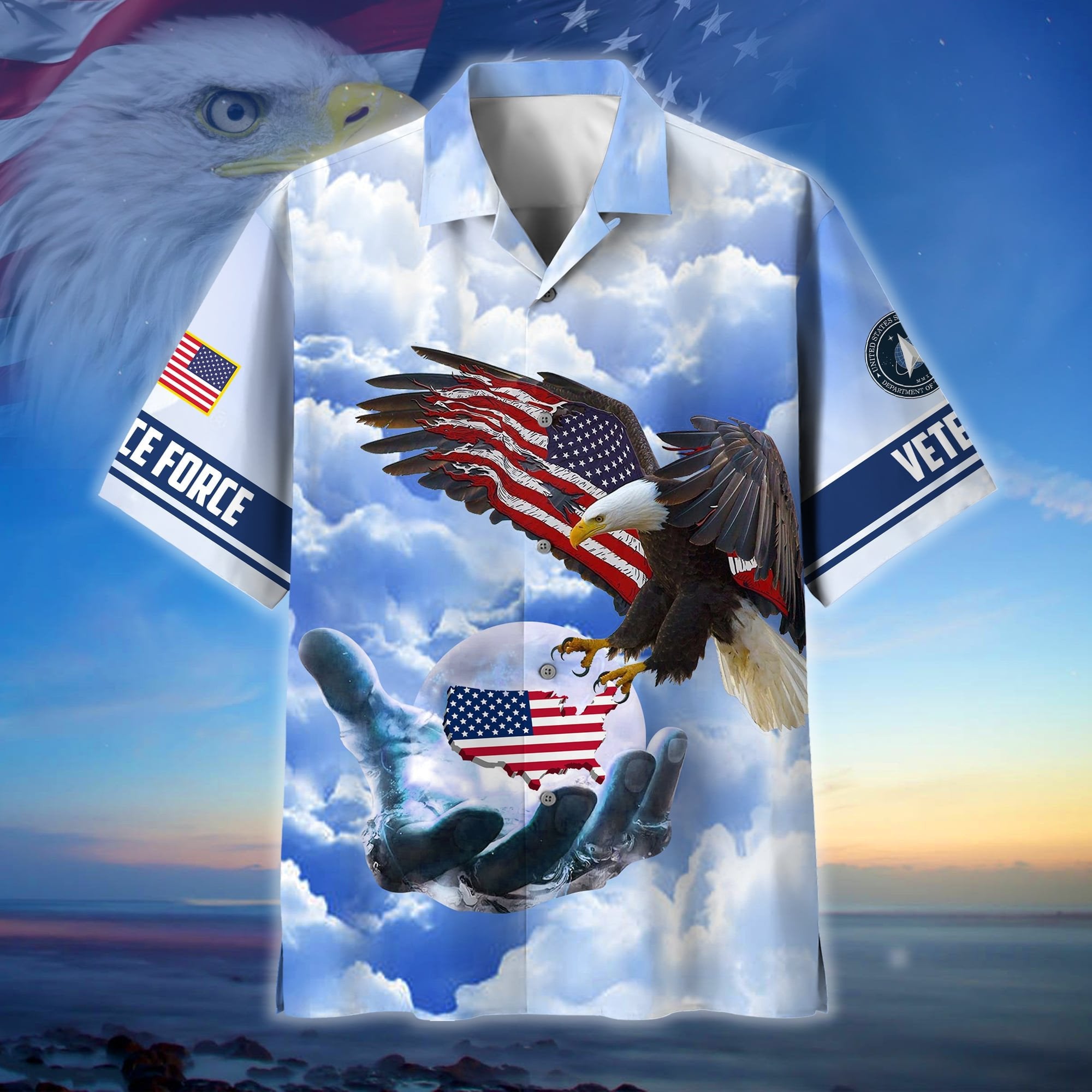 Premium American Pride US Veteran Hawaii Shirt NPVC290504