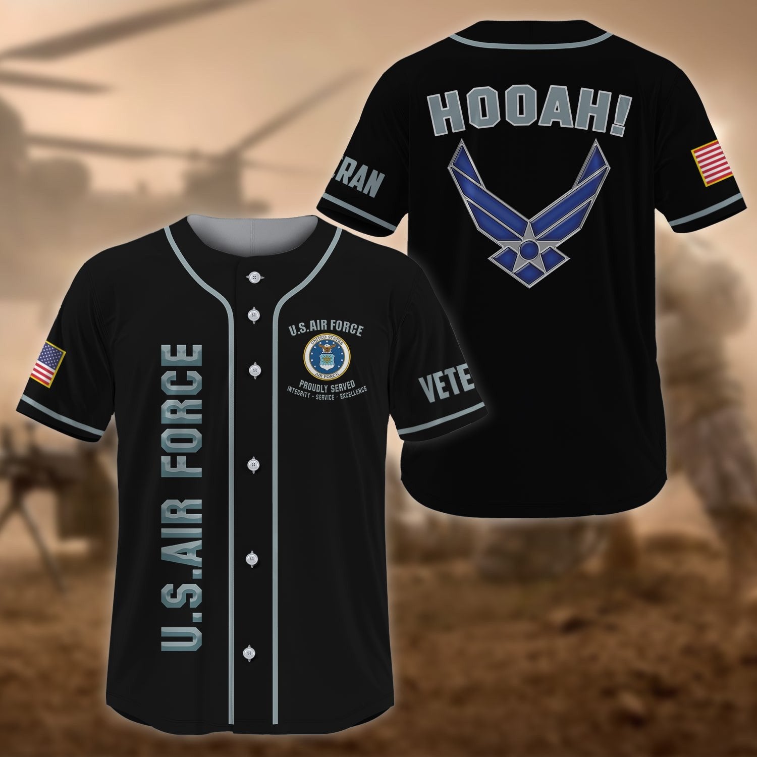 Premium US Veteran Baseball Jersey NPVC270201