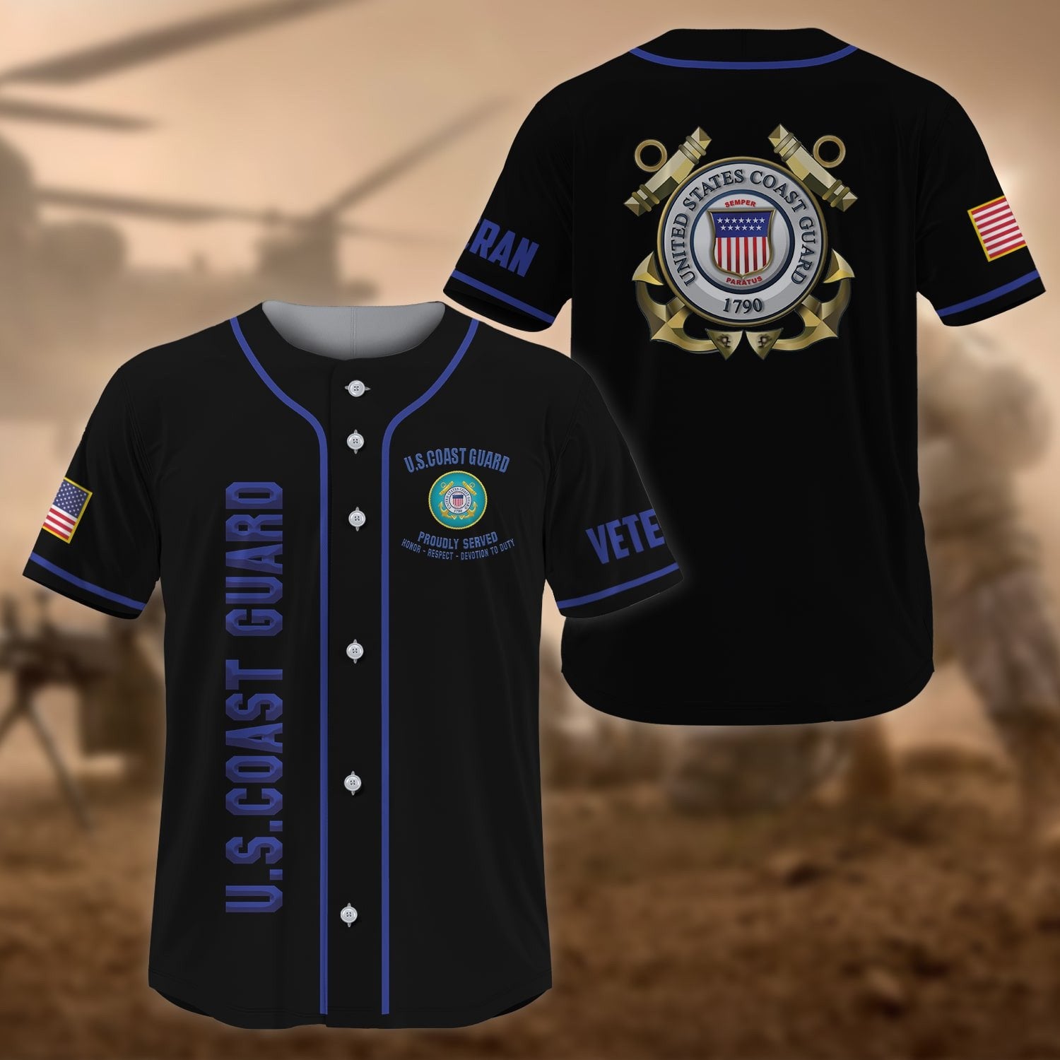 Premium US Veteran Baseball Jersey NPVC270201