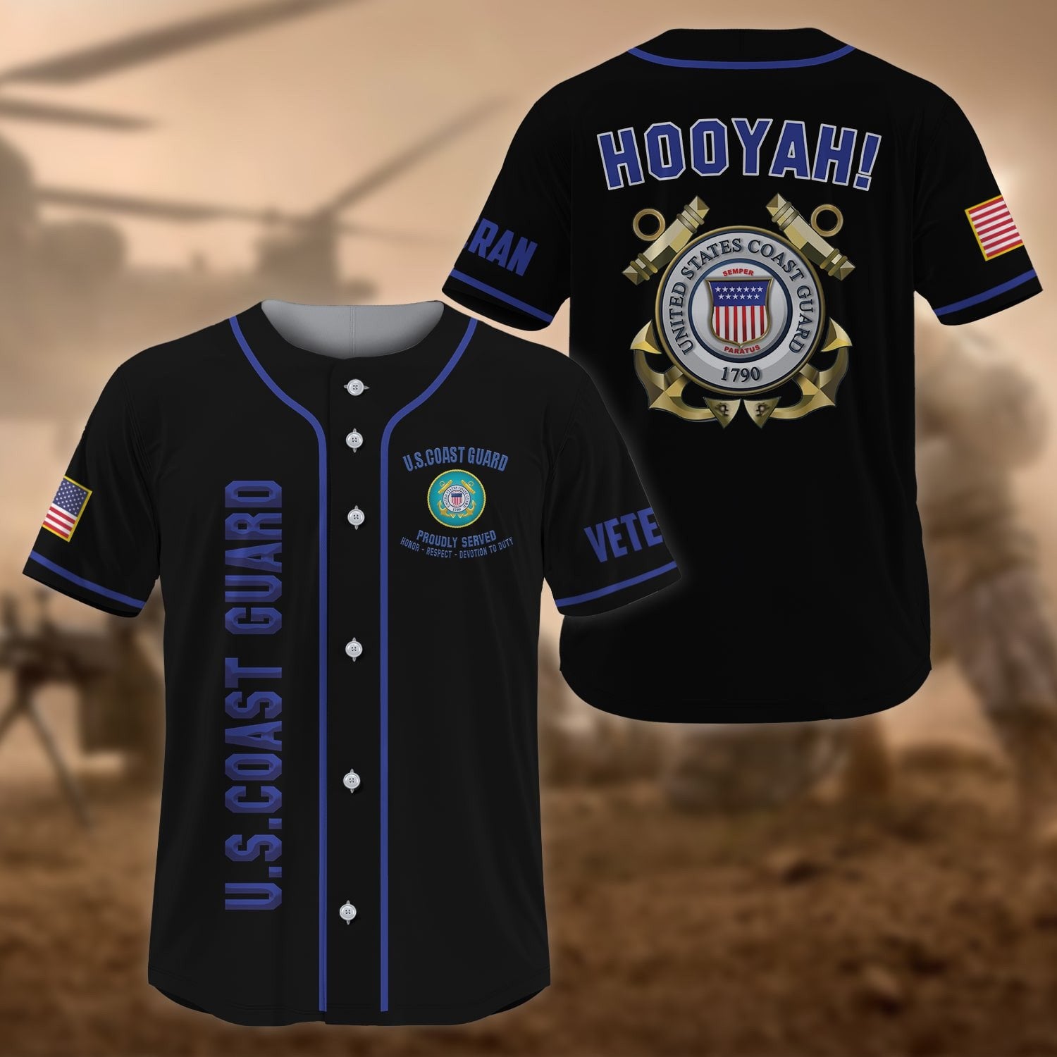 Premium US Veteran Baseball Jersey NPVC270201