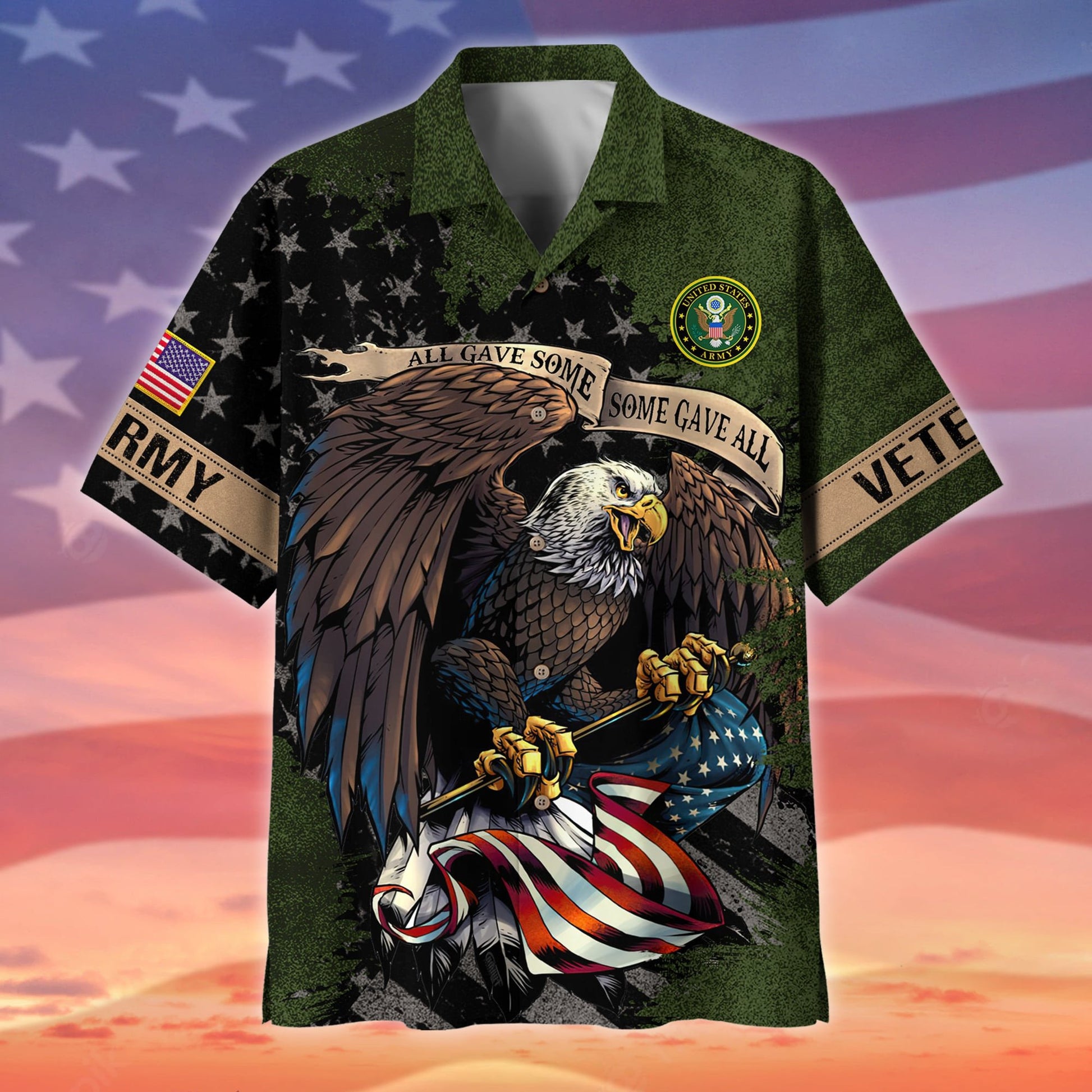 Premium All Gave Some Some Gave All US Veteran Polo And Hawaii Shirt NPVC140204