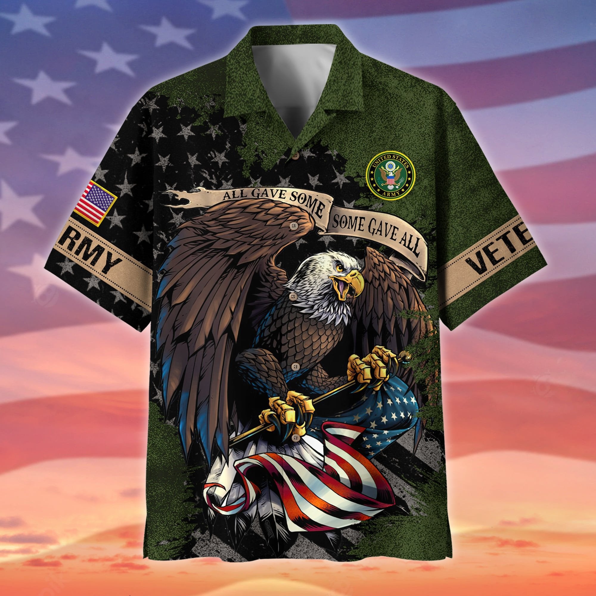 Premium All Gave Some Some Gave All US Veteran Polo And Hawaii Shirt NPVC140204