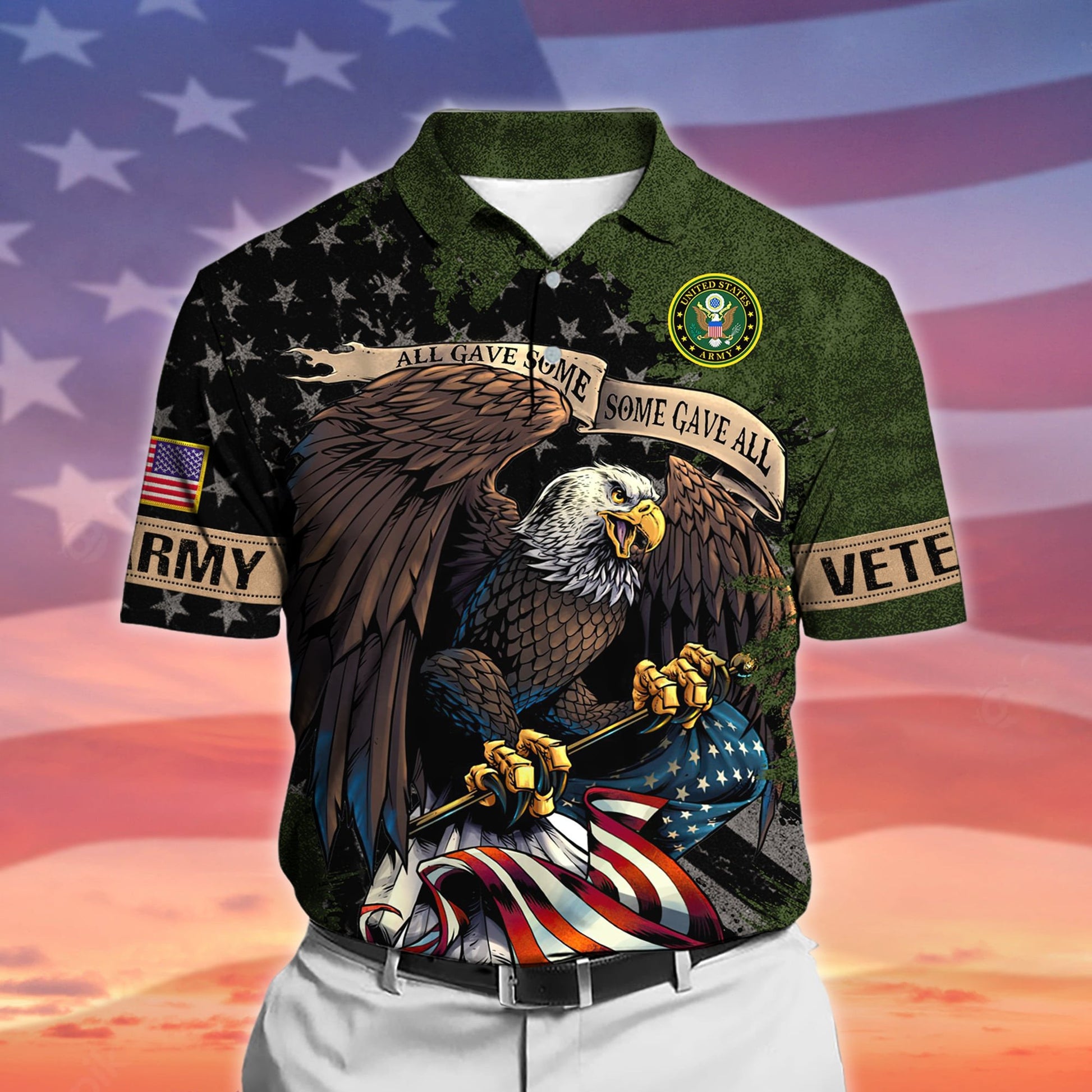 Premium All Gave Some Some Gave All US Veteran Polo And Hawaii Shirt NPVC140204
