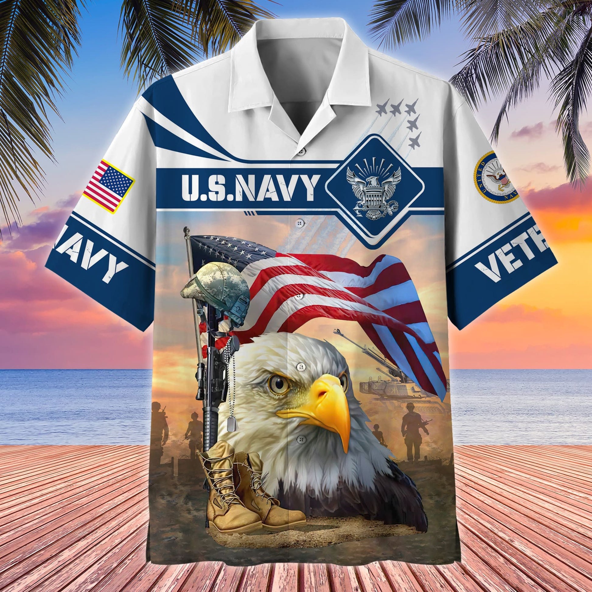 Premium Multiple US Military Services US Veteran Hawaii Shirt APVC190702