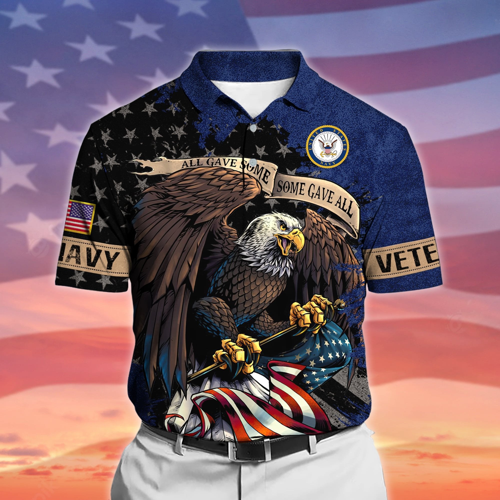 Premium All Gave Some Some Gave All US Veteran Polo And Hawaii Shirt NPVC140204