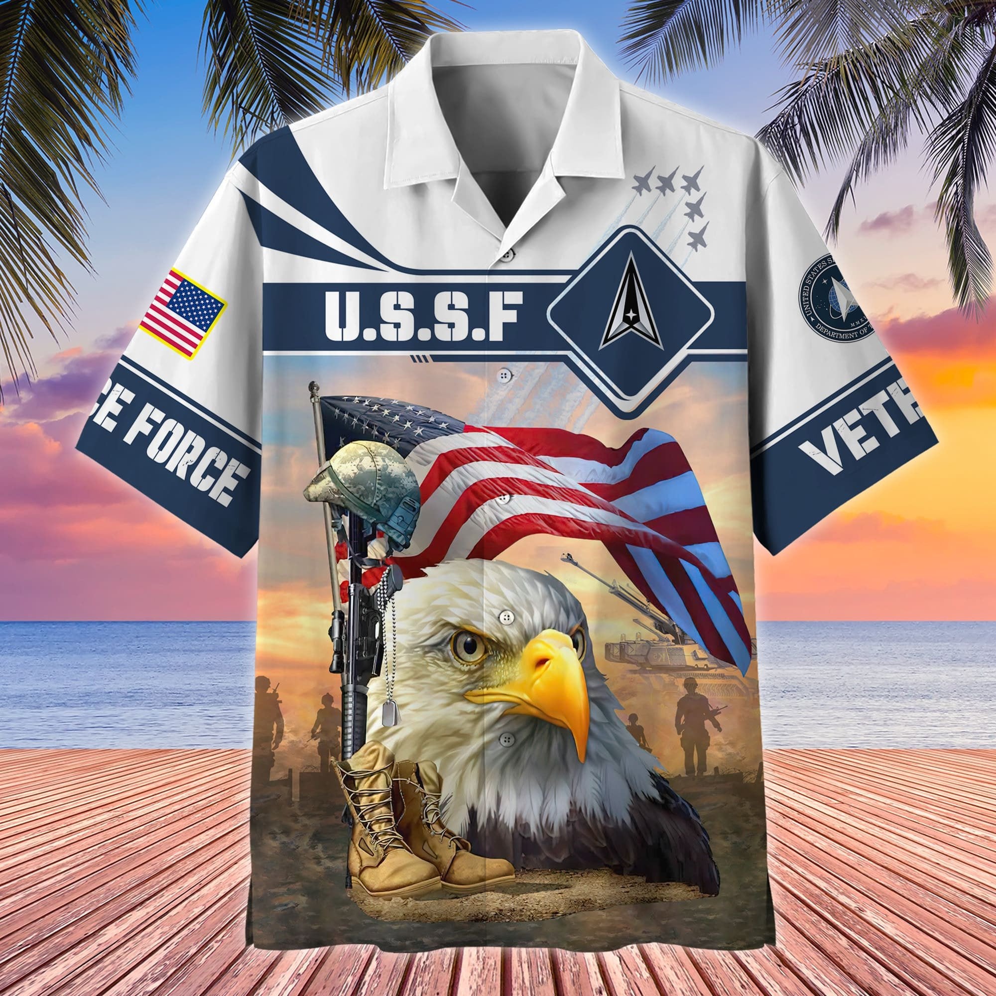 Premium Multiple US Military Services US Veteran Hawaii Shirt APVC190702