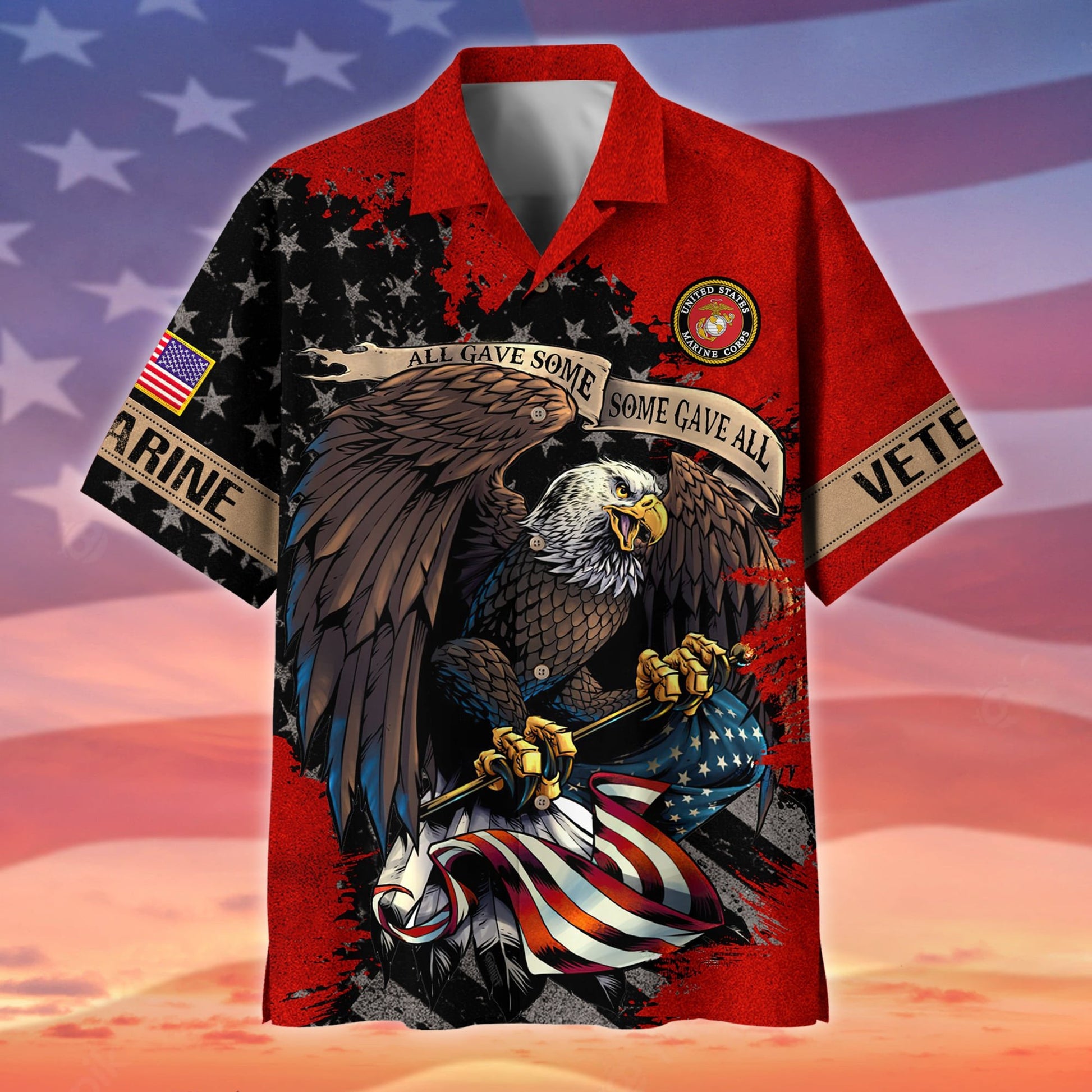 Premium All Gave Some Some Gave All US Veteran Polo And Hawaii Shirt NPVC140204