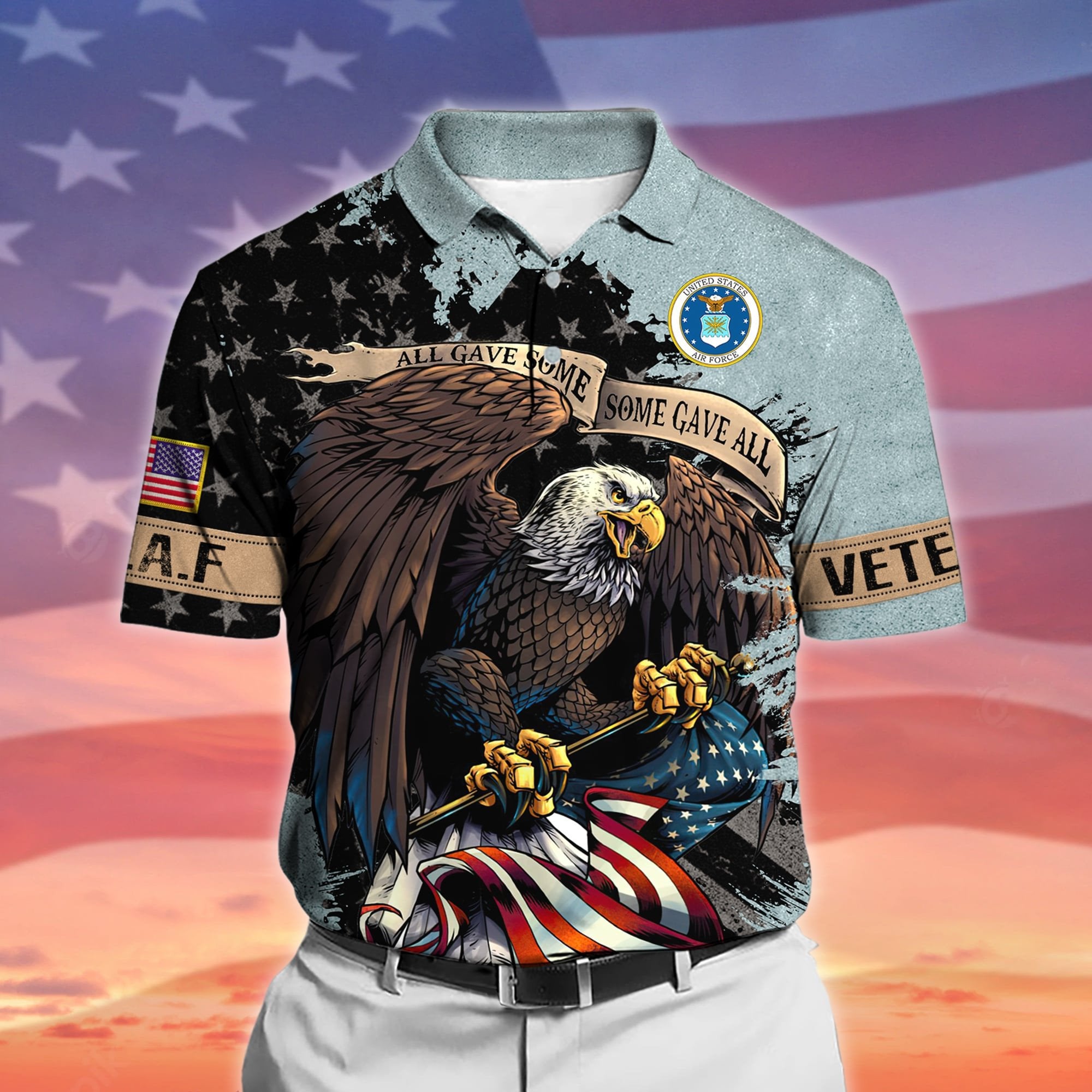 Premium All Gave Some Some Gave All US Veteran Polo And Hawaii Shirt NPVC140204
