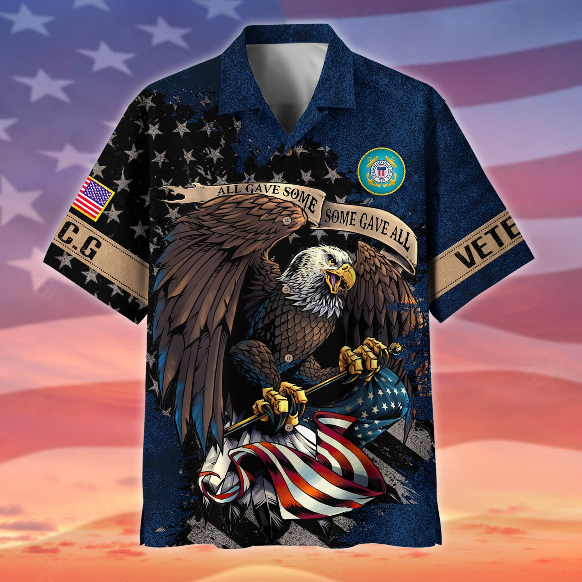 Premium All Gave Some Some Gave All US Veteran Polo And Hawaii Shirt NPVC140204
