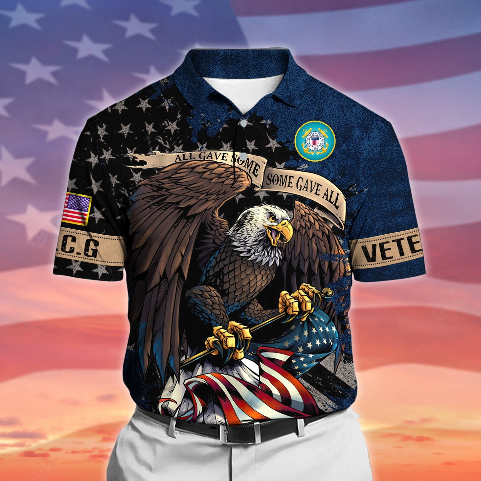 Premium All Gave Some Some Gave All US Veteran Polo And Hawaii Shirt NPVC140204