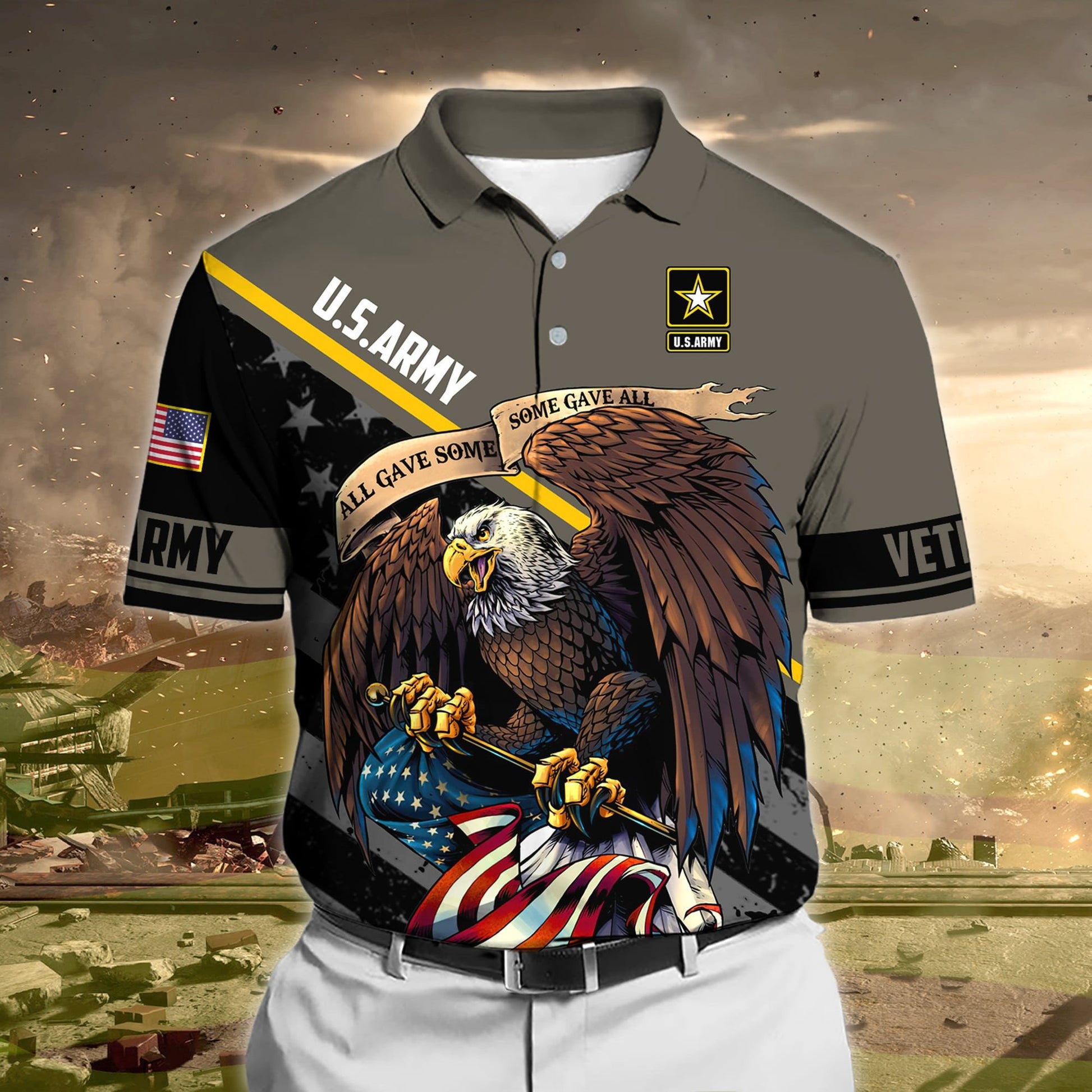 Premium Honoring All Who Served US Veteran Polo And Hawaii Shirt NPVC230202