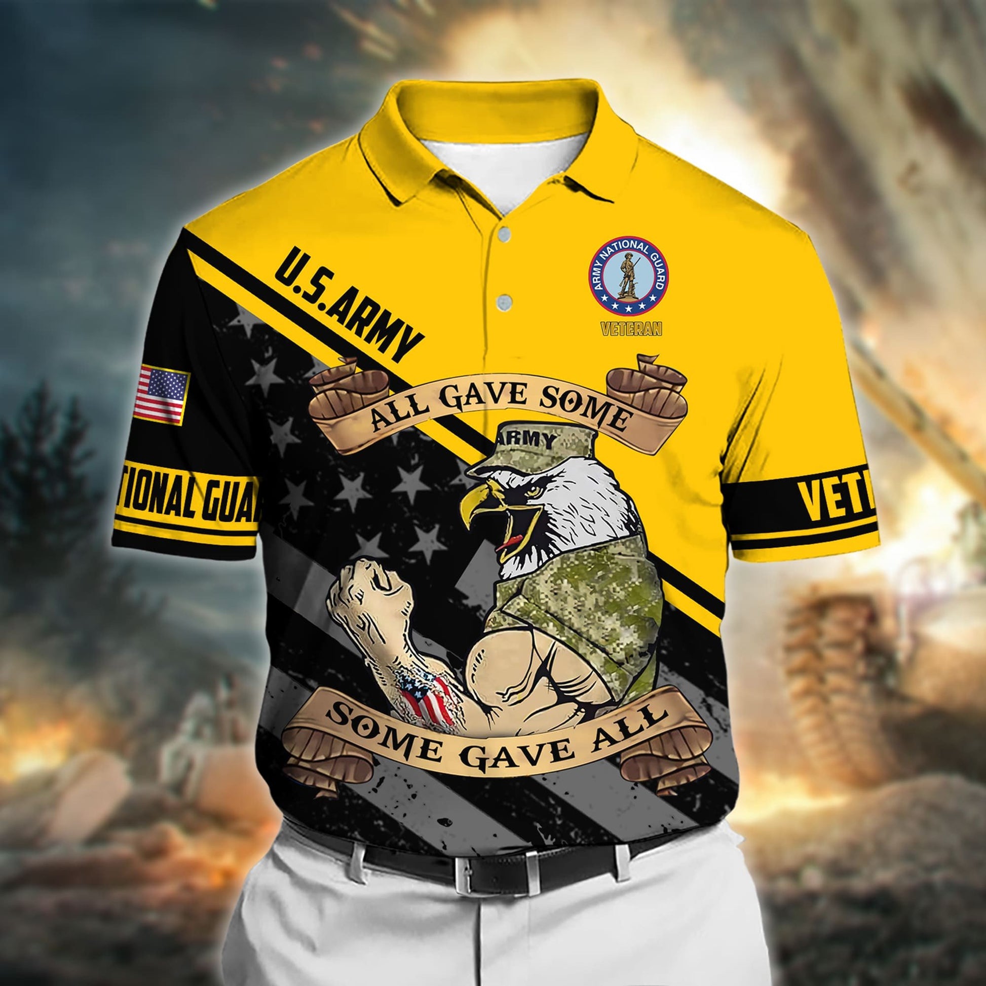 Premium All Gave Some Some Gave All US Veteran Polo Shirt NPVC230203