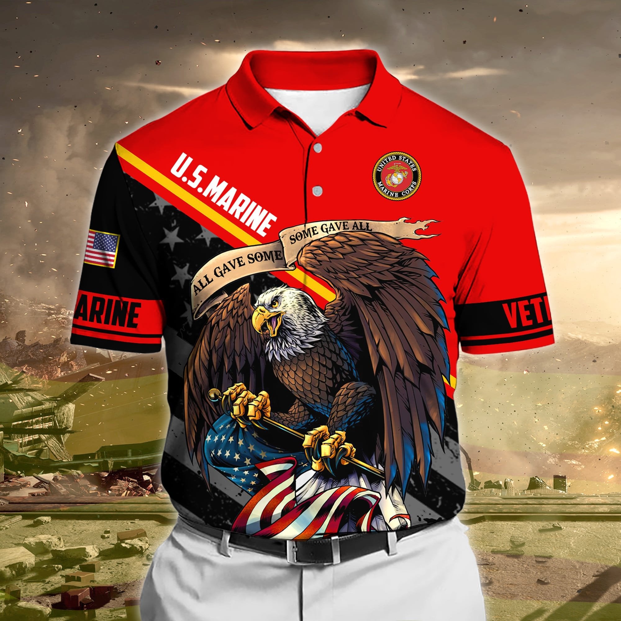 Premium Honoring All Who Served US Veteran Polo And Hawaii Shirt NPVC230202