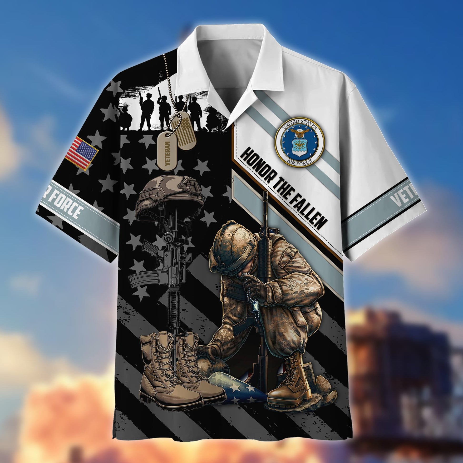 Premium Honor The Fallen US Veteran Polo And Hawaii Shirt NPVC140203