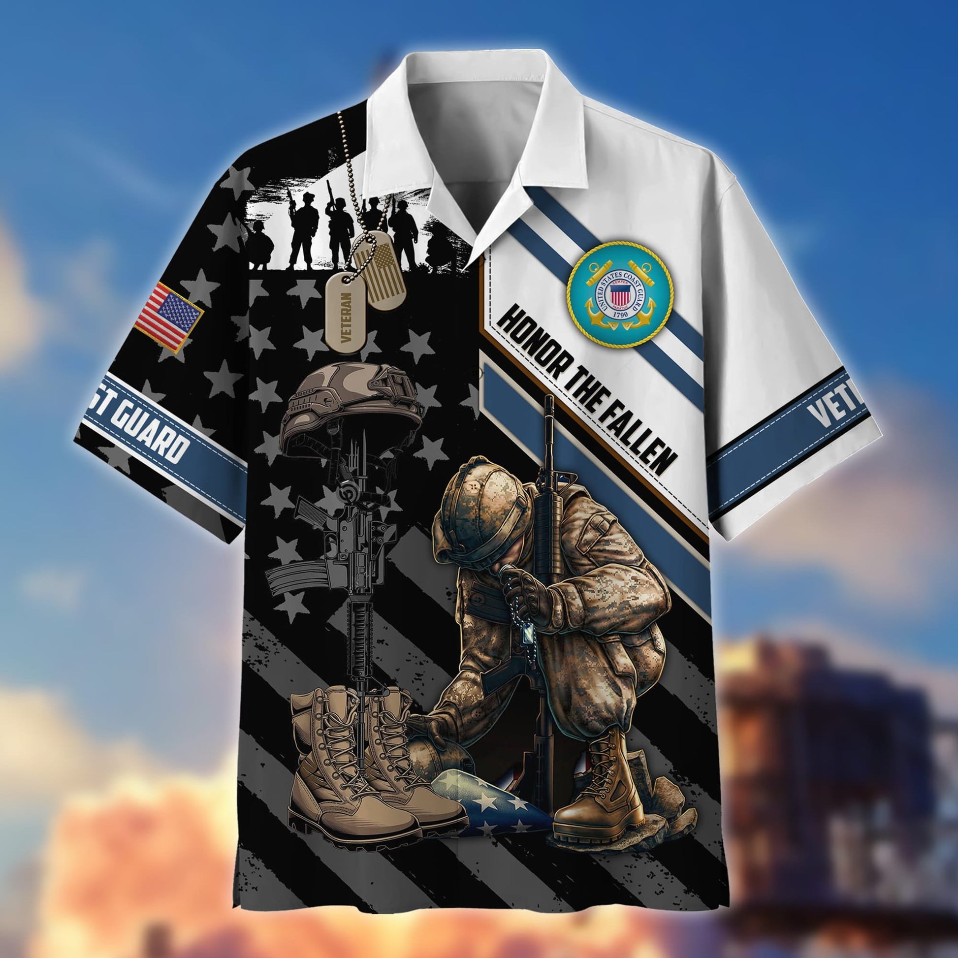 Premium Honor The Fallen US Veteran Polo And Hawaii Shirt NPVC140203