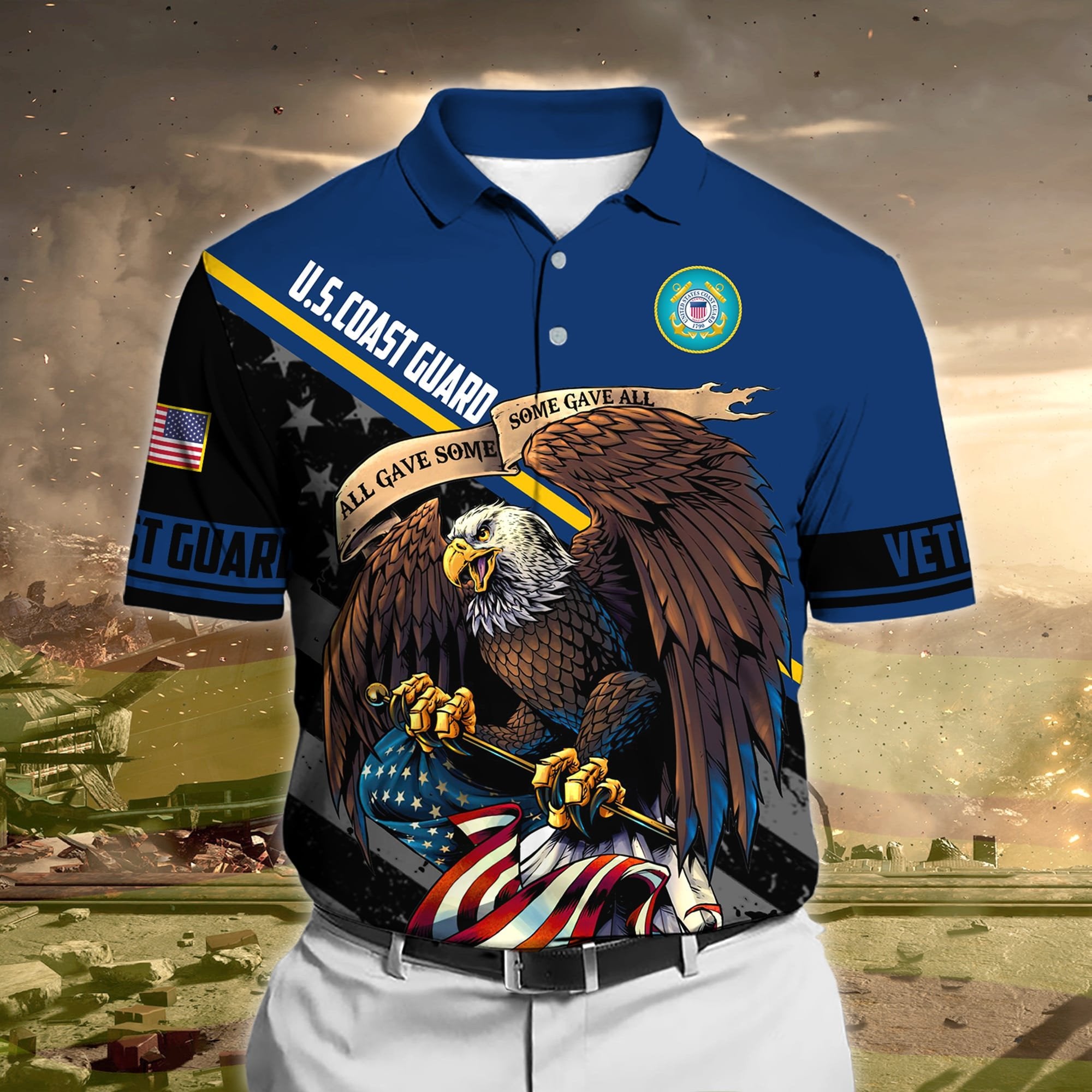 Premium Honoring All Who Served US Veteran Polo And Hawaii Shirt NPVC230202