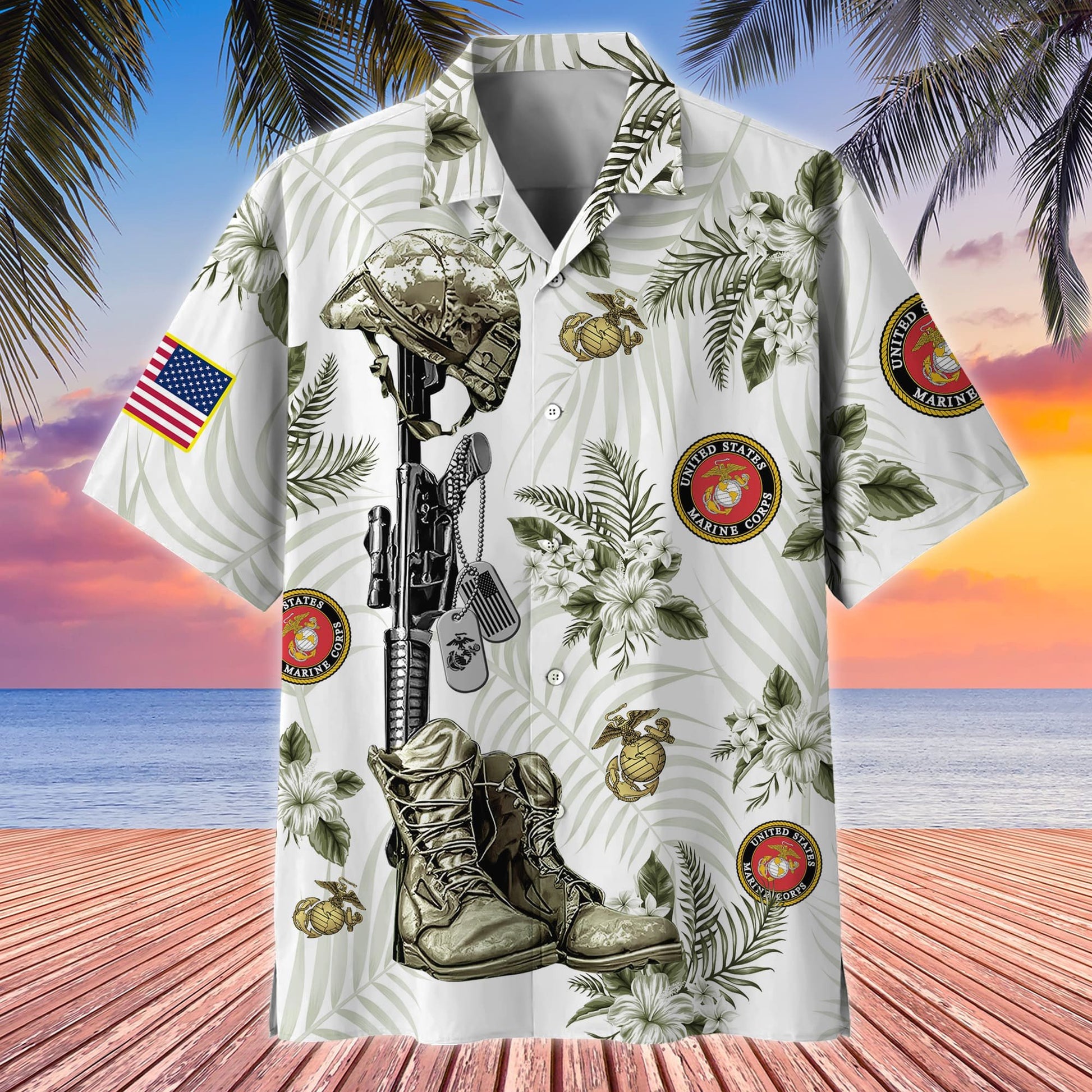 Premium Honoring All Who Served US Veteran Hawaii Shirt APVC200704