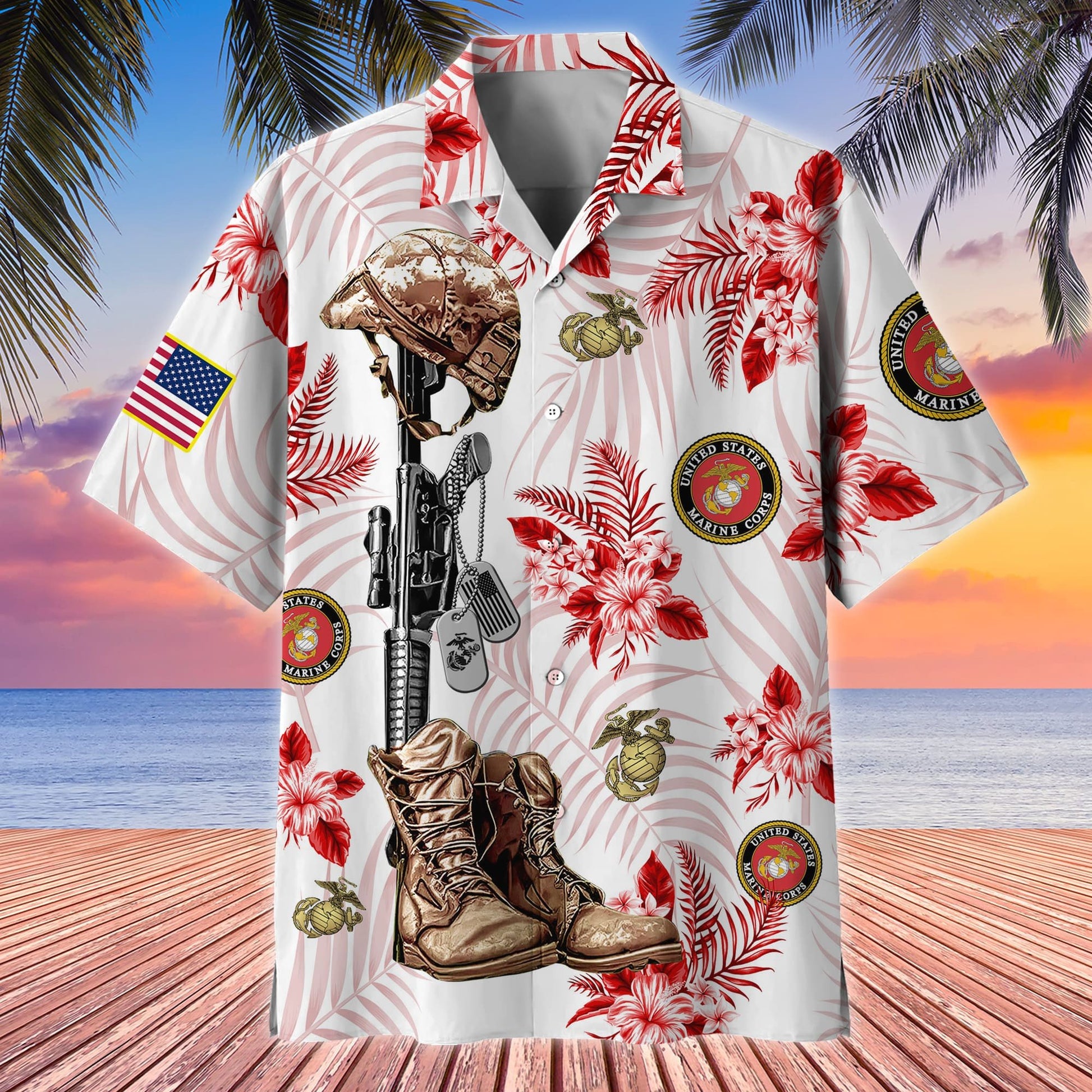 Premium Honoring All Who Served US Veteran Hawaii Shirt APVC200704