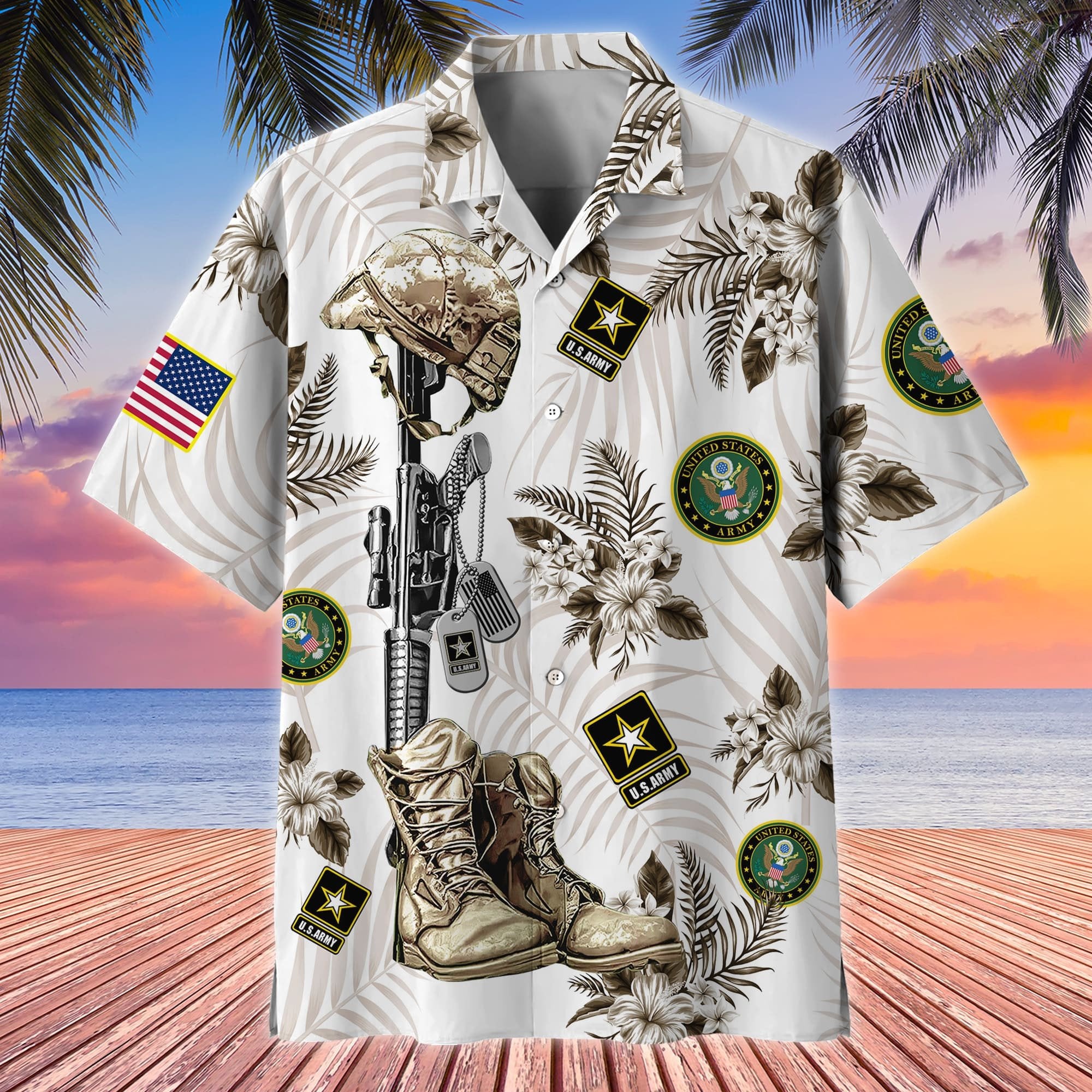 Premium Honoring All Who Served US Veteran Hawaii Shirt APVC200704