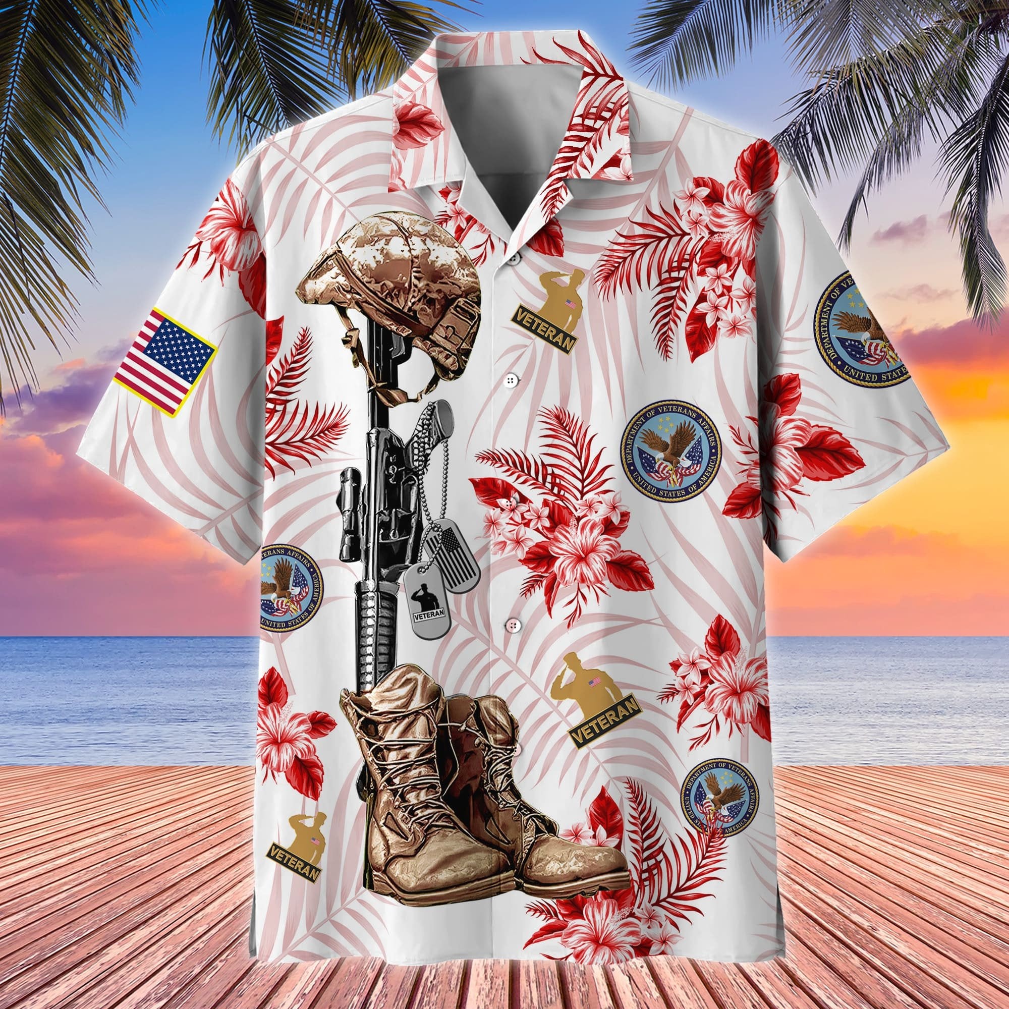 Premium Honoring All Who Served US Veteran Hawaii Shirt APVC200704