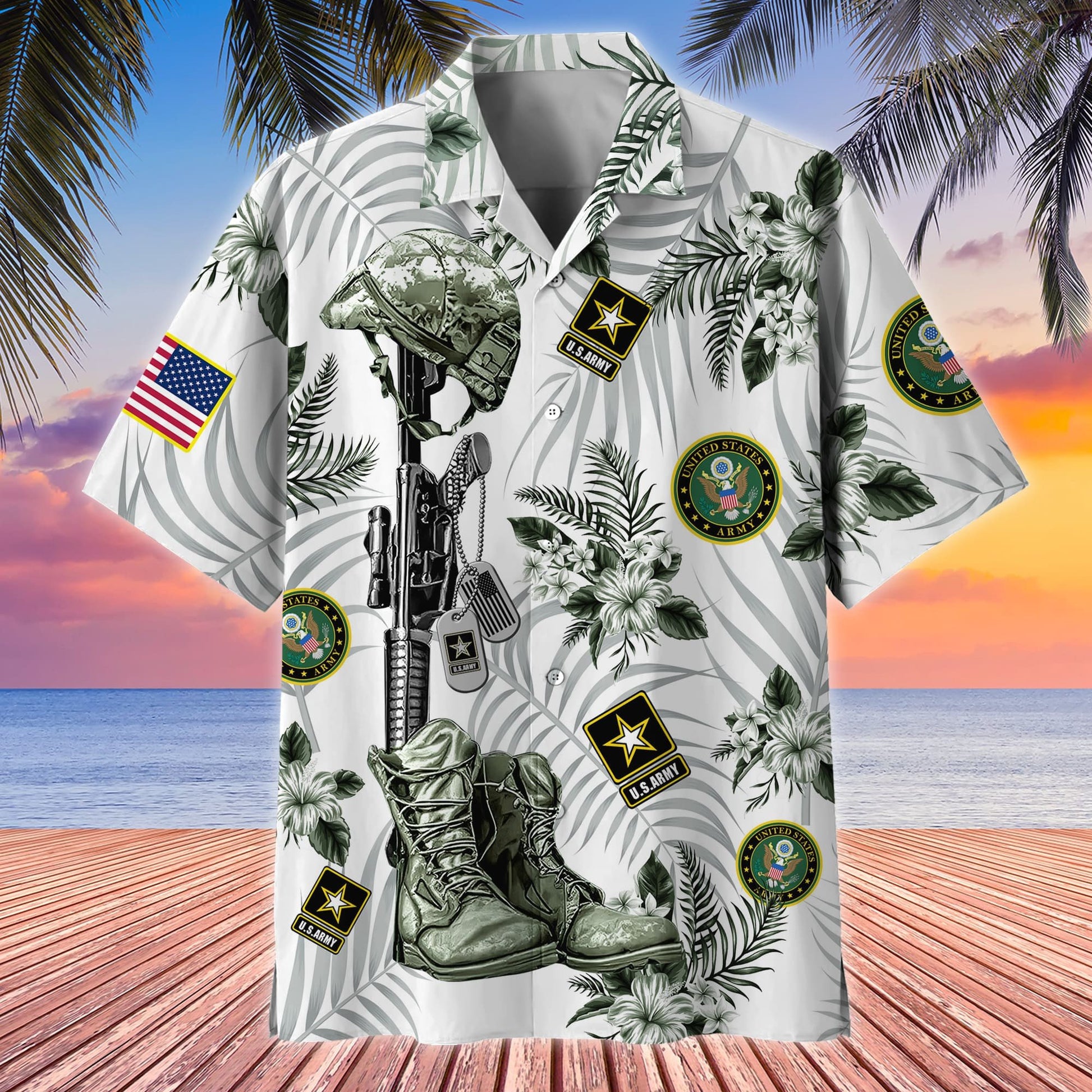 Premium Honoring All Who Served US Veteran Hawaii Shirt APVC200704