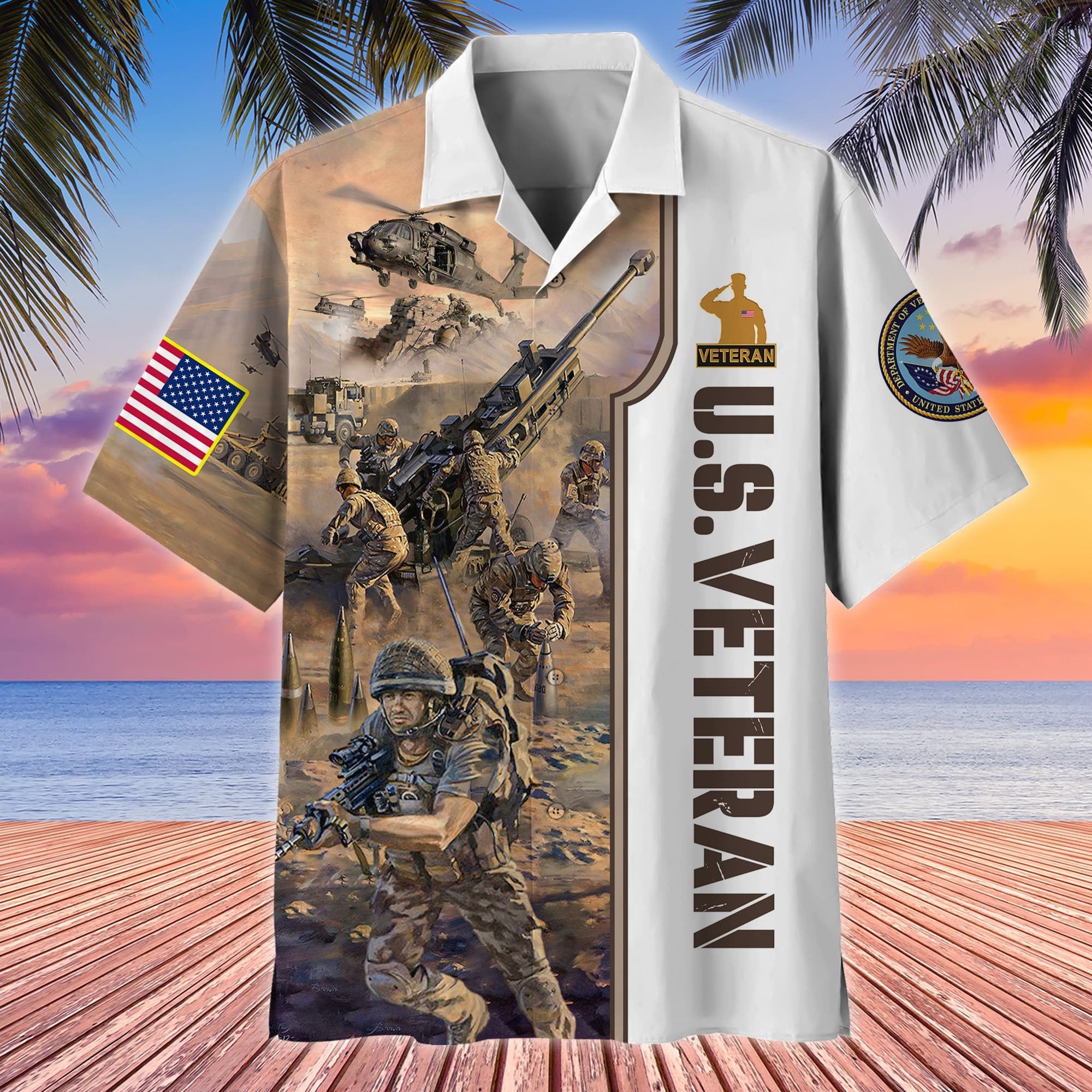Premium Proudly Served US Veteran Hawaii Shirt APVC270701