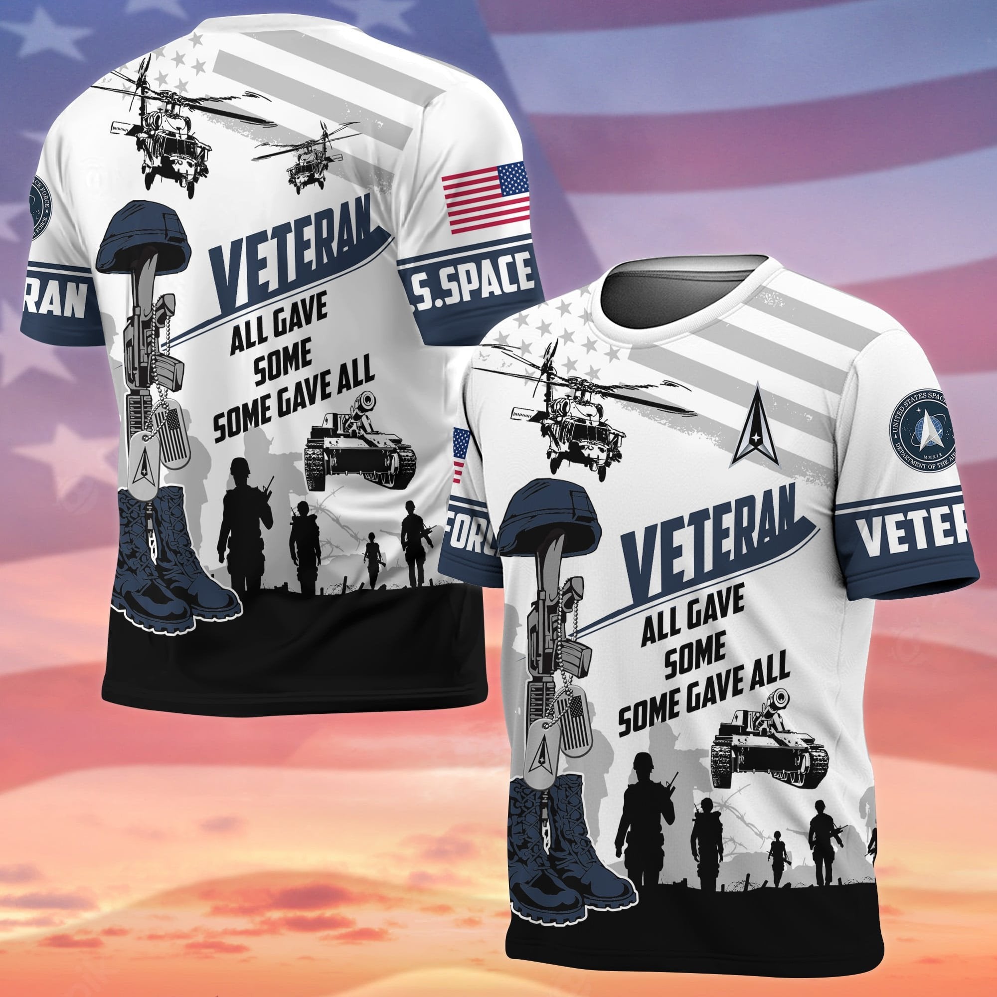 Premium All Gave Some Some Gave All US Veteran T-Shirt APVC030801