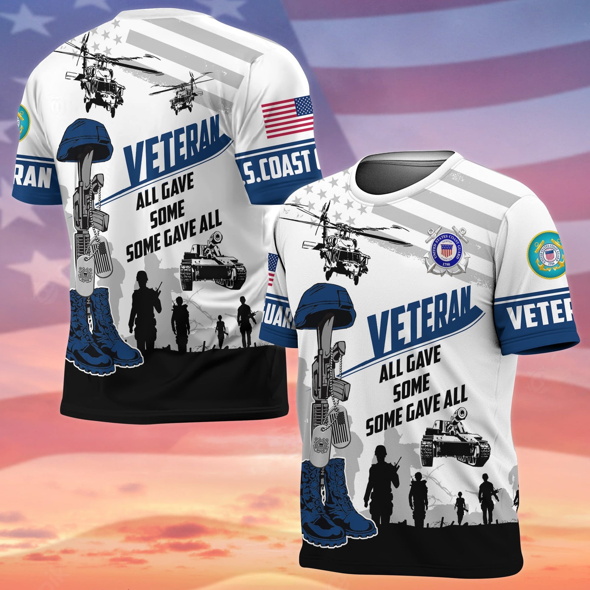Premium All Gave Some Some Gave All US Veteran T-Shirt APVC030801