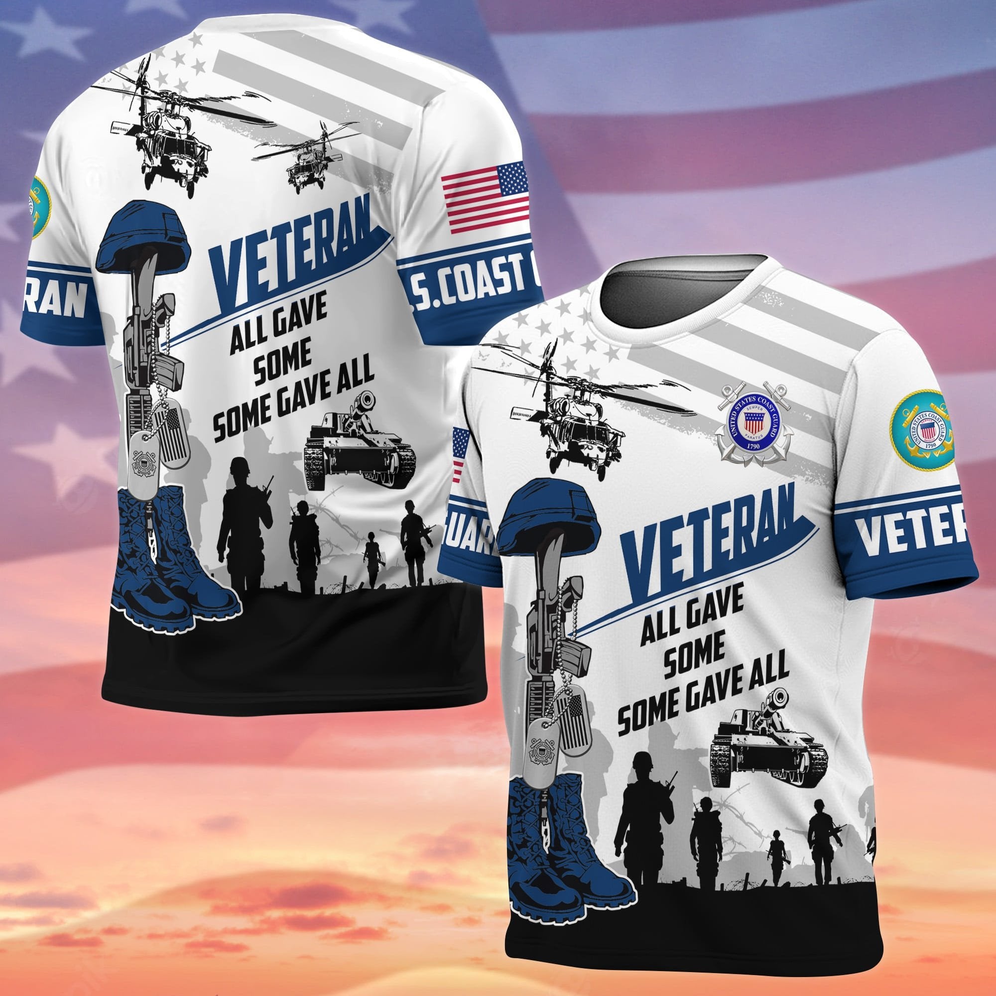Premium All Gave Some Some Gave All US Veteran T-Shirt APVC030801