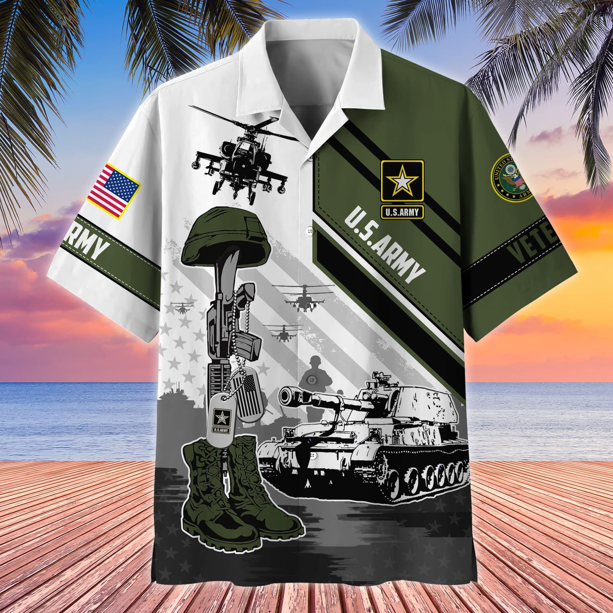 Premium Honoring All Who Served US Veteran Hawaii Shirt APVC080802