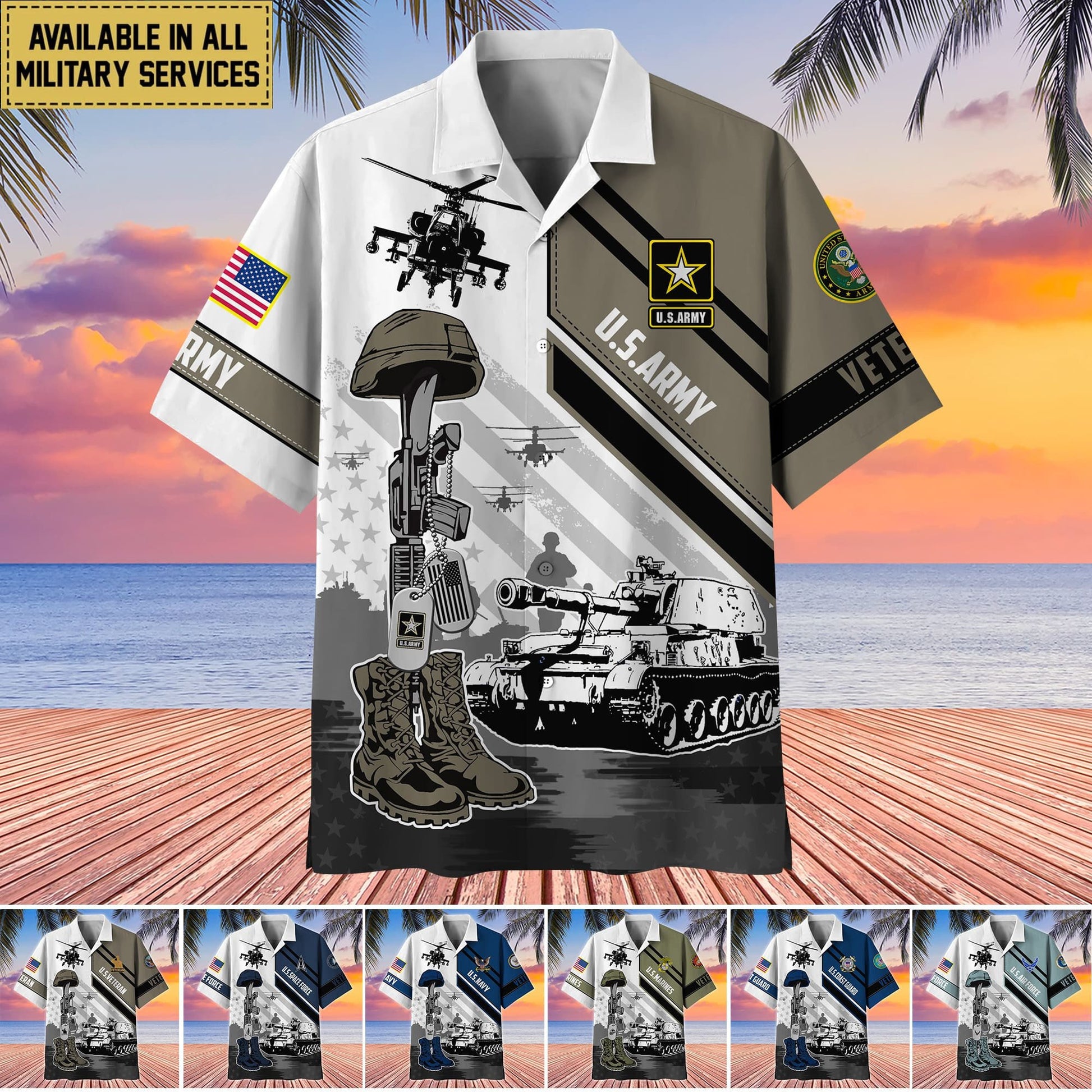 Premium Honoring All Who Served US Veteran Hawaii Shirt APVC080802