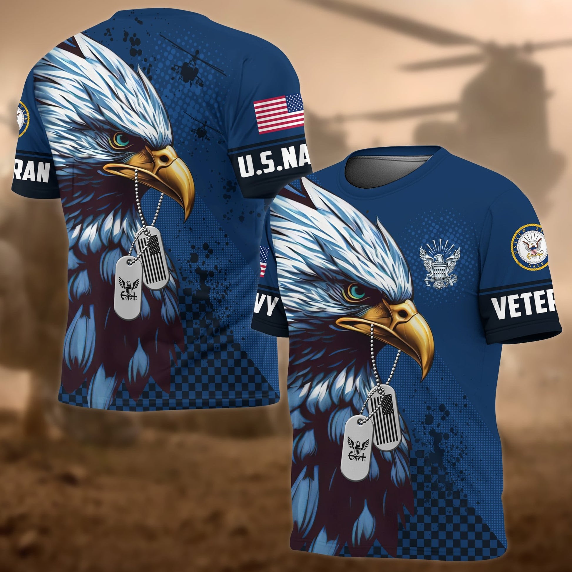 Premium Eagle US Veteran T-Shirt APVC040801