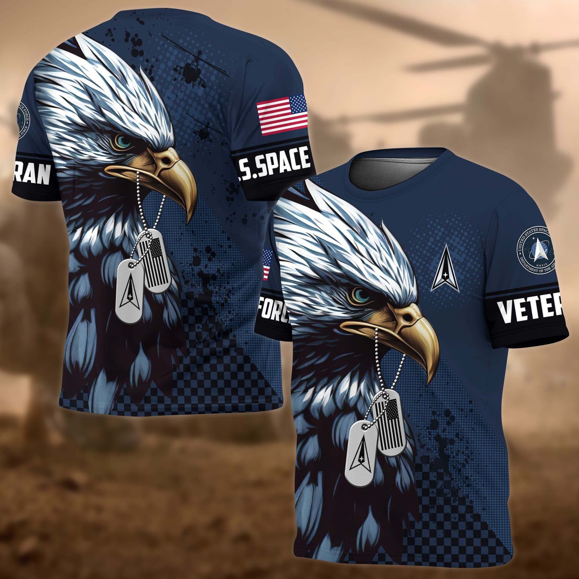 Premium Eagle US Veteran T-Shirt APVC040801