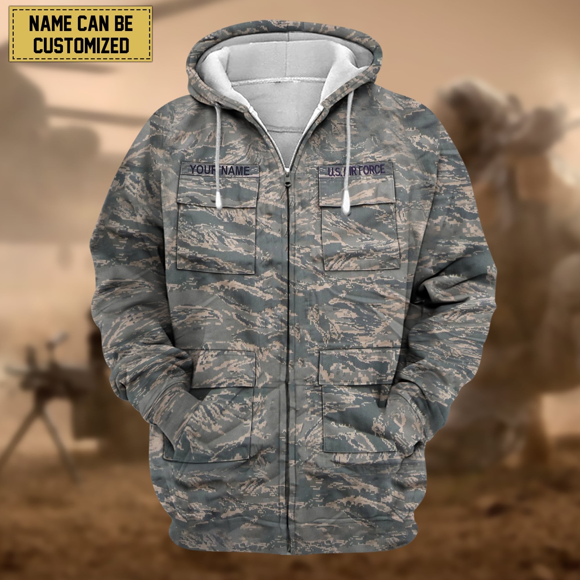 Premium Personalized US Veteran Zip Hoodie APVC080808