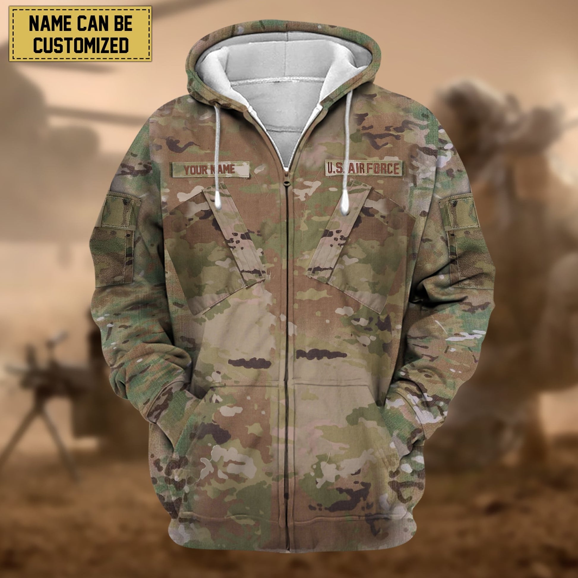 Premium Personalized US Veteran Zip Hoodie APVC080808