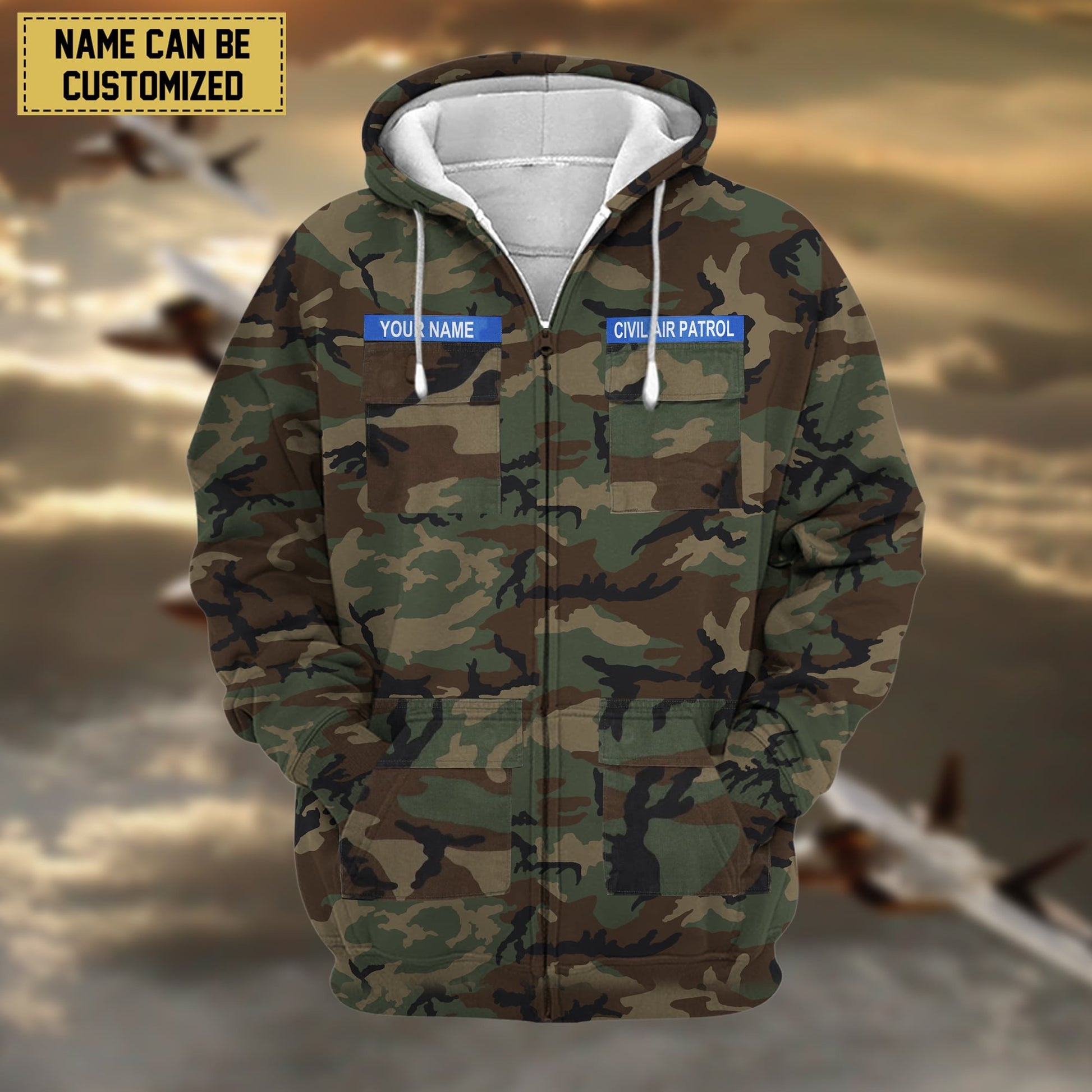 Premium Personalized US Veteran Zip Hoodie APVC080808